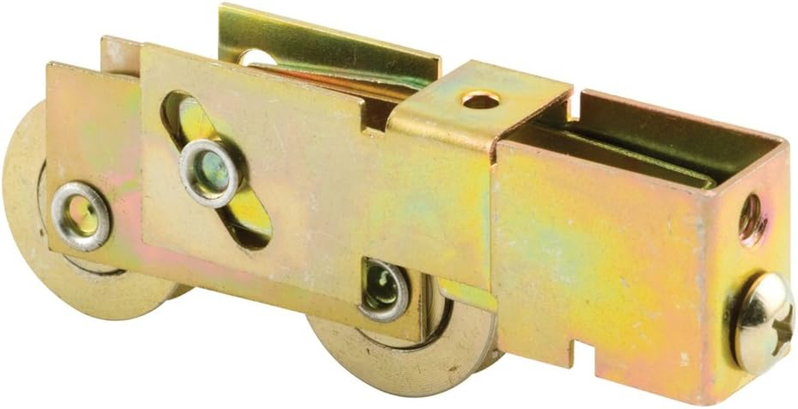 D 1791 1-1/8 In, Steel Ball Bearing, Tandem Roller Assembly, Golden