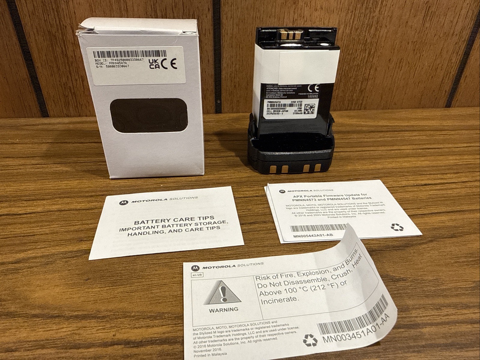 AUTHENTIC MOTOROLA PMNN4547A IMPRES 2 LI-ION BATTERY APX & SRX