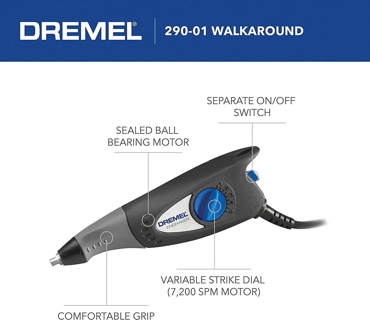 Dremel Electric Engraver Engraving Tool Kit Metal Plastic Wood Glass Carve Tool