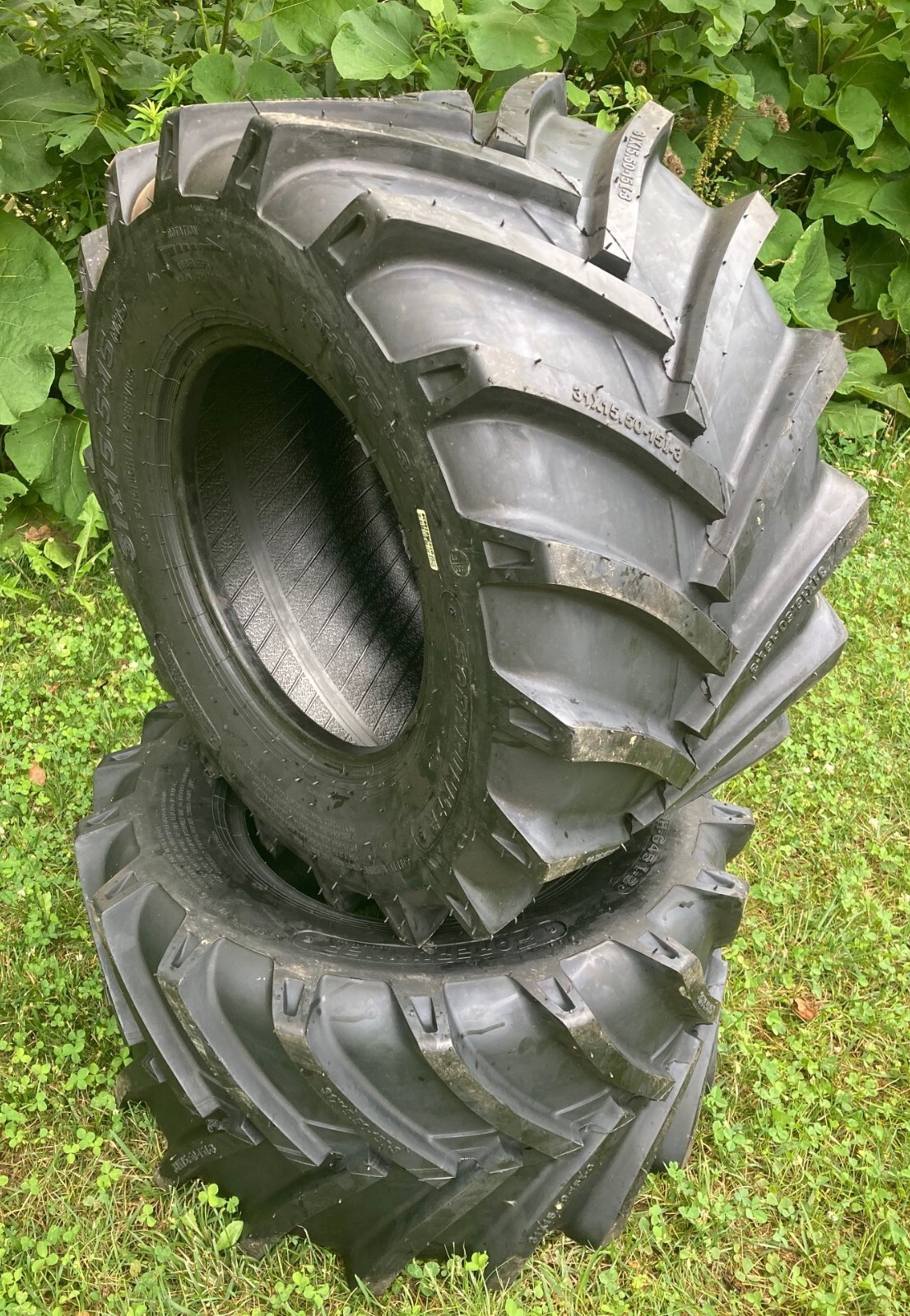 2 NEW 31X15.5-15 Trencher Tires -I-3 Tread -12 PR -31-15.50-15 -Forerunner QH645
