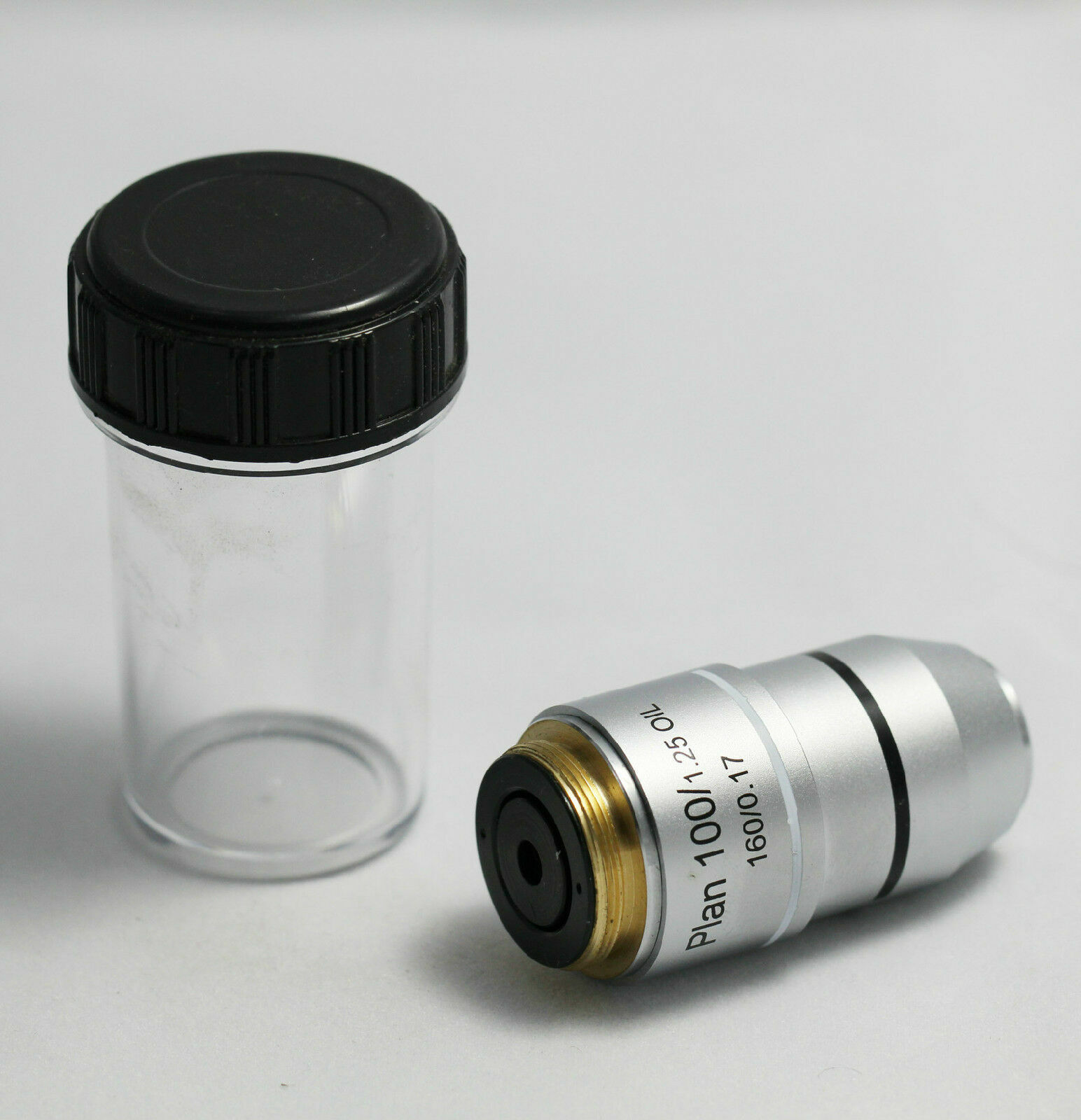 Microscope Objective Lens PLAN DIN 4X 10X 20X 40X 60X 100X RMS Thread CNSCOPE