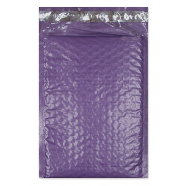 100 #2 ( Purple ) Poly Bubble Mailers Envelopes Bags 8.5×12 Colors Stand Out