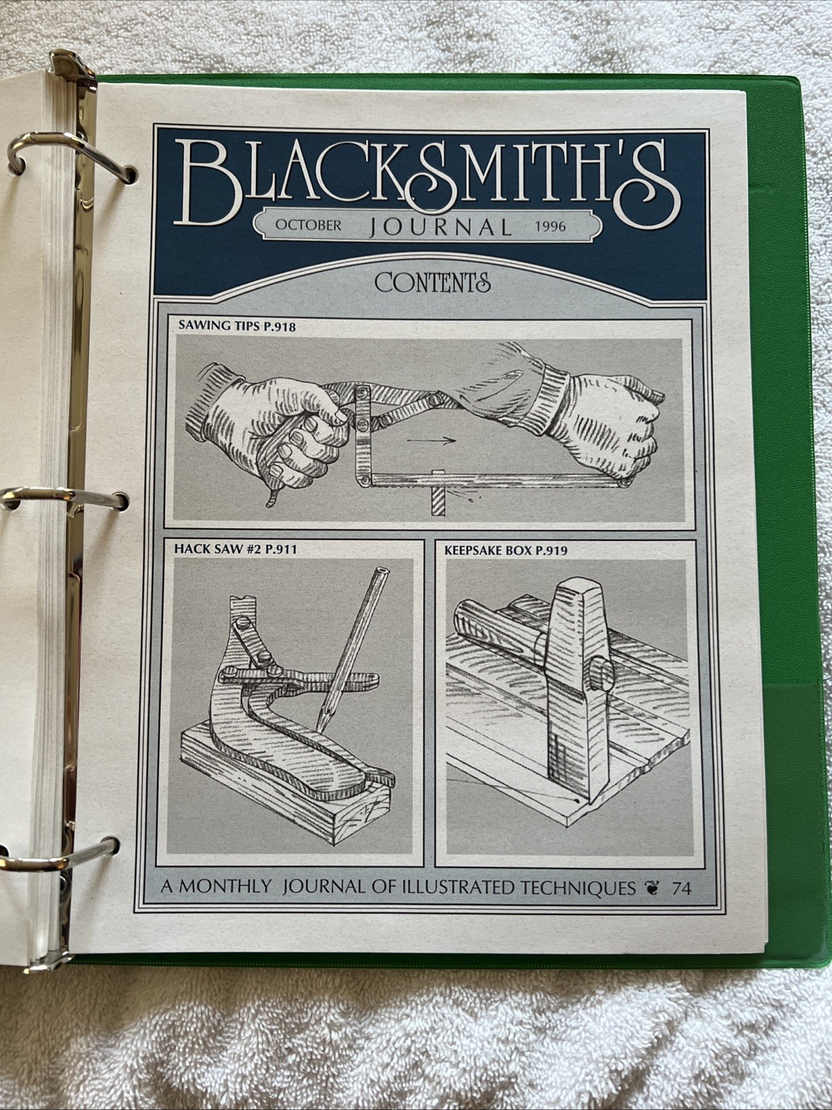 Blacksmith’s Journal 1996 Complete Year Illustrated Techniques Set