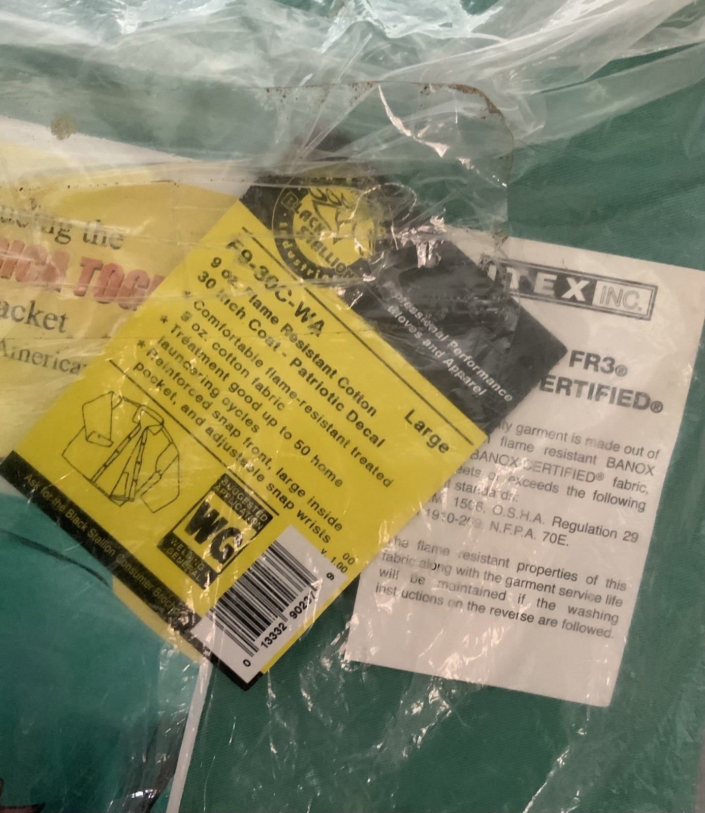 Revco Black Stallion 9oz Green FR Cotton Welding Jacket (F9-30C) Graphic Print