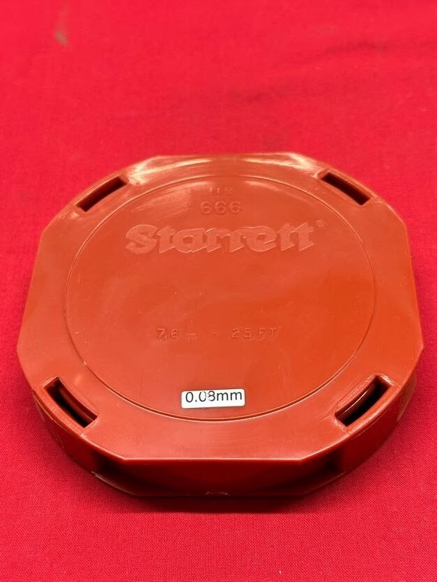 Starrett 666M-8 Thickness or Feeler Gage Coil 0.08mm Thick, Millimeter IN STOCK