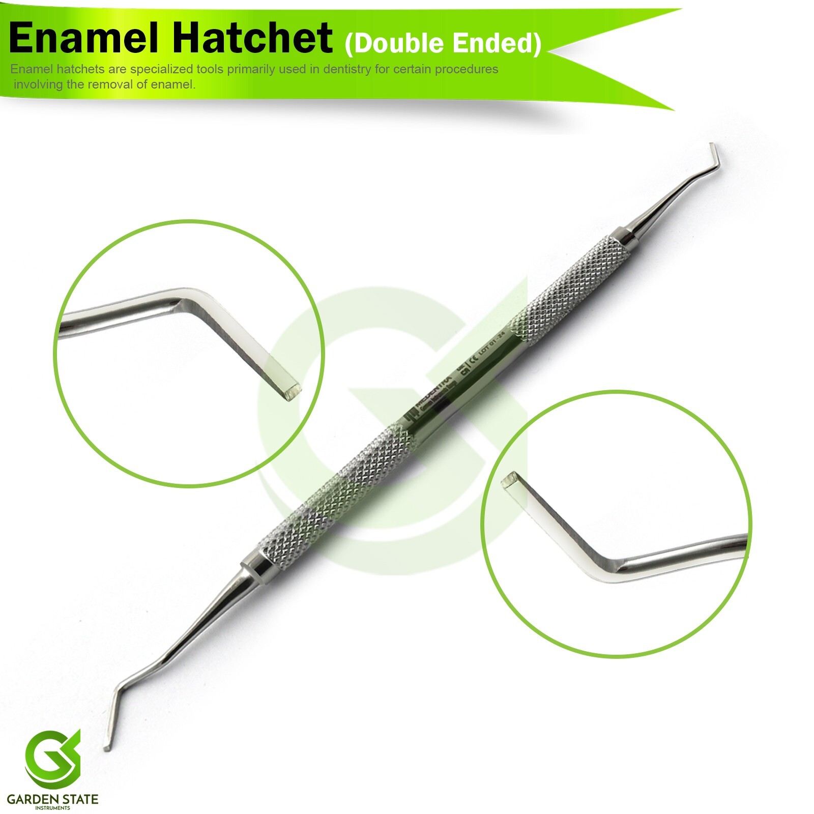 Dental Restorative Hatchet Instruments Decayed Enamel Scraper Trimmer