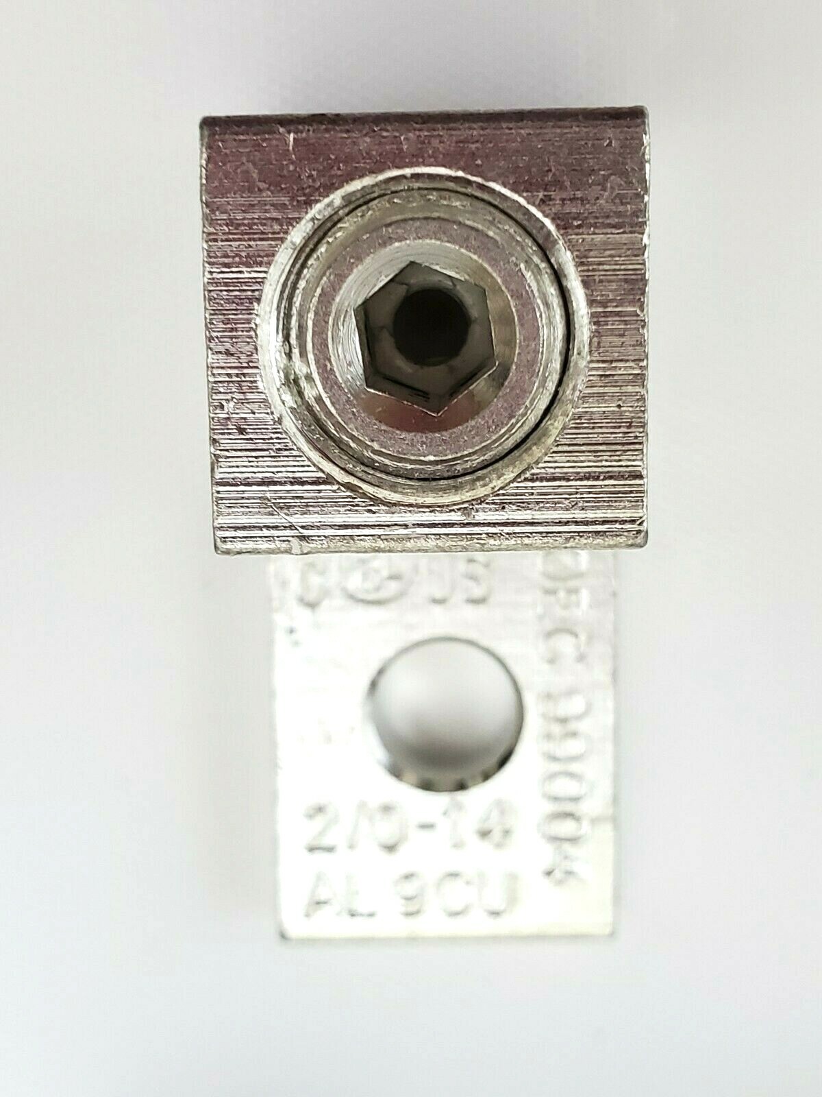 Lot of 4 Morris 90718 Dual Rated Aluminum Mechanical One Hole Lugs 2/0-#14 AWG
