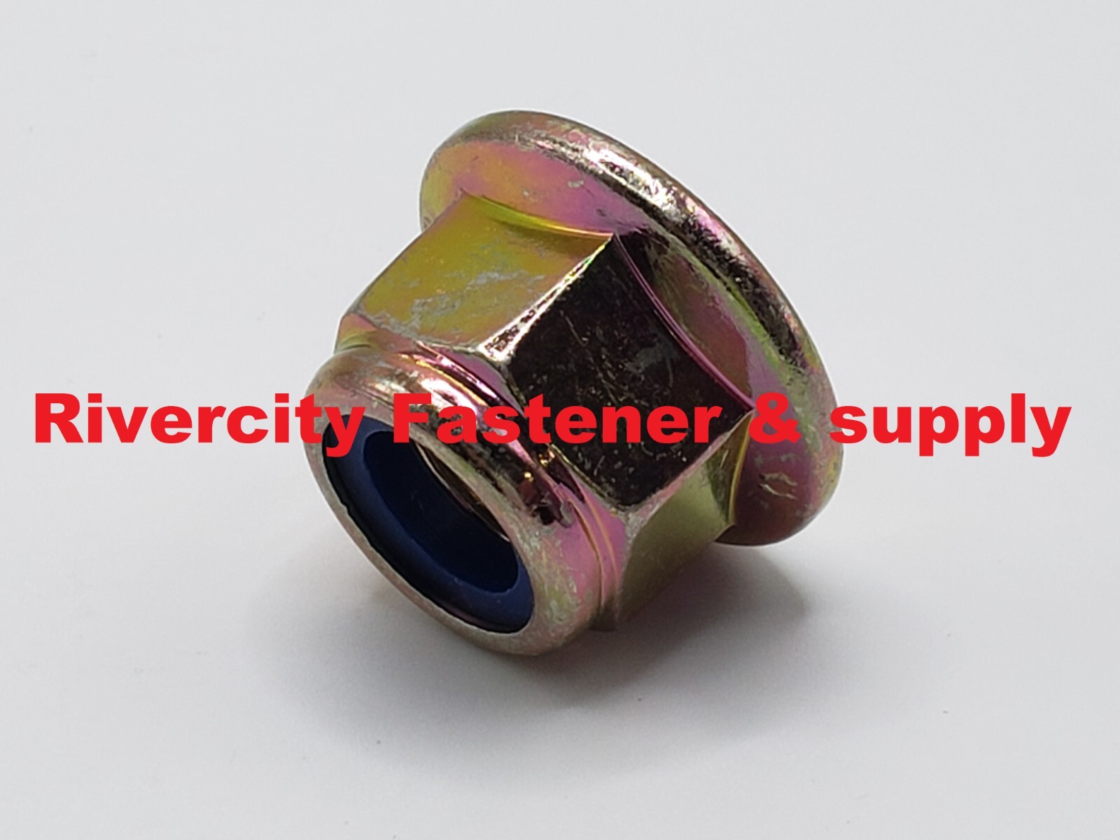 (10) M12-1.75 Hex Flange Stop Lock Nut Nylon Insert DIN 6926 M12x1.75 10.9 Nuts