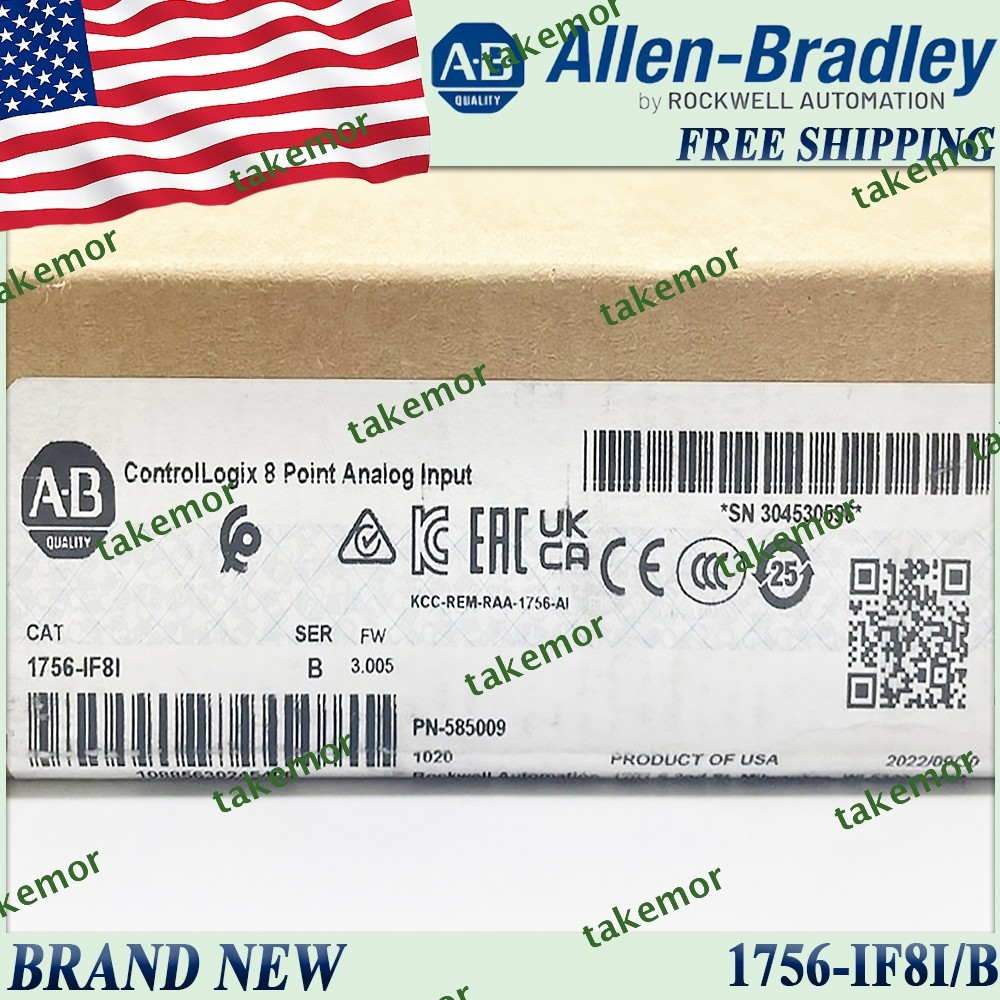 Original Sealed AB 1756-IF8I/B ControlLogix 8Point Analog Input 1756IF8I serB US