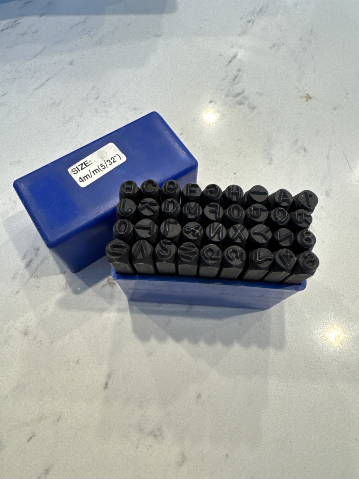 36pc 5/64″ NUMBER & LETTER PUNCH SET, 2mm