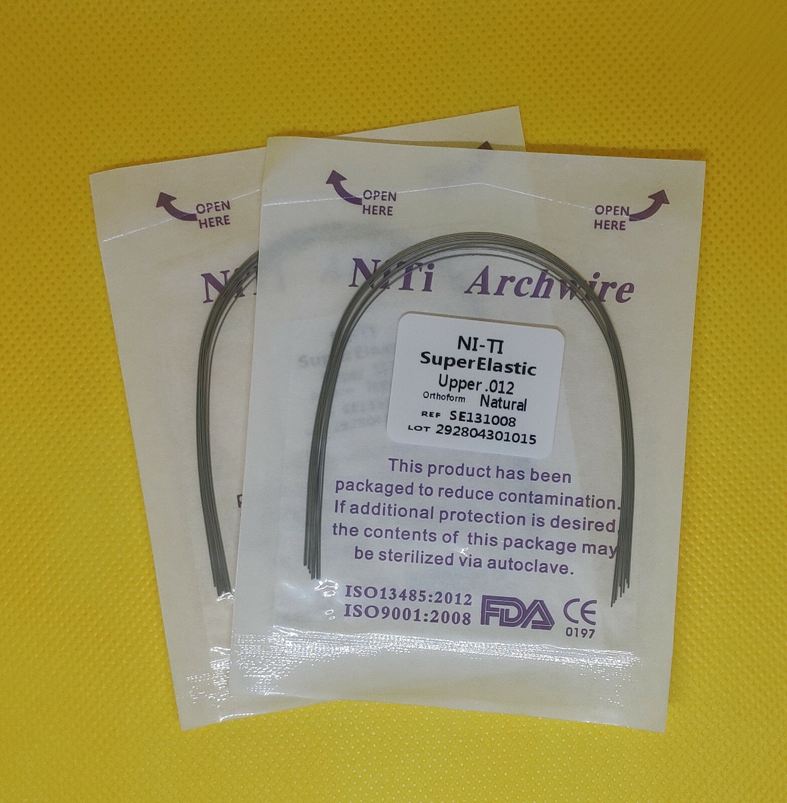 10Packs Dental Super Elastic NITI Arch Wires Orthodontic Round Ovoid/Nature Form