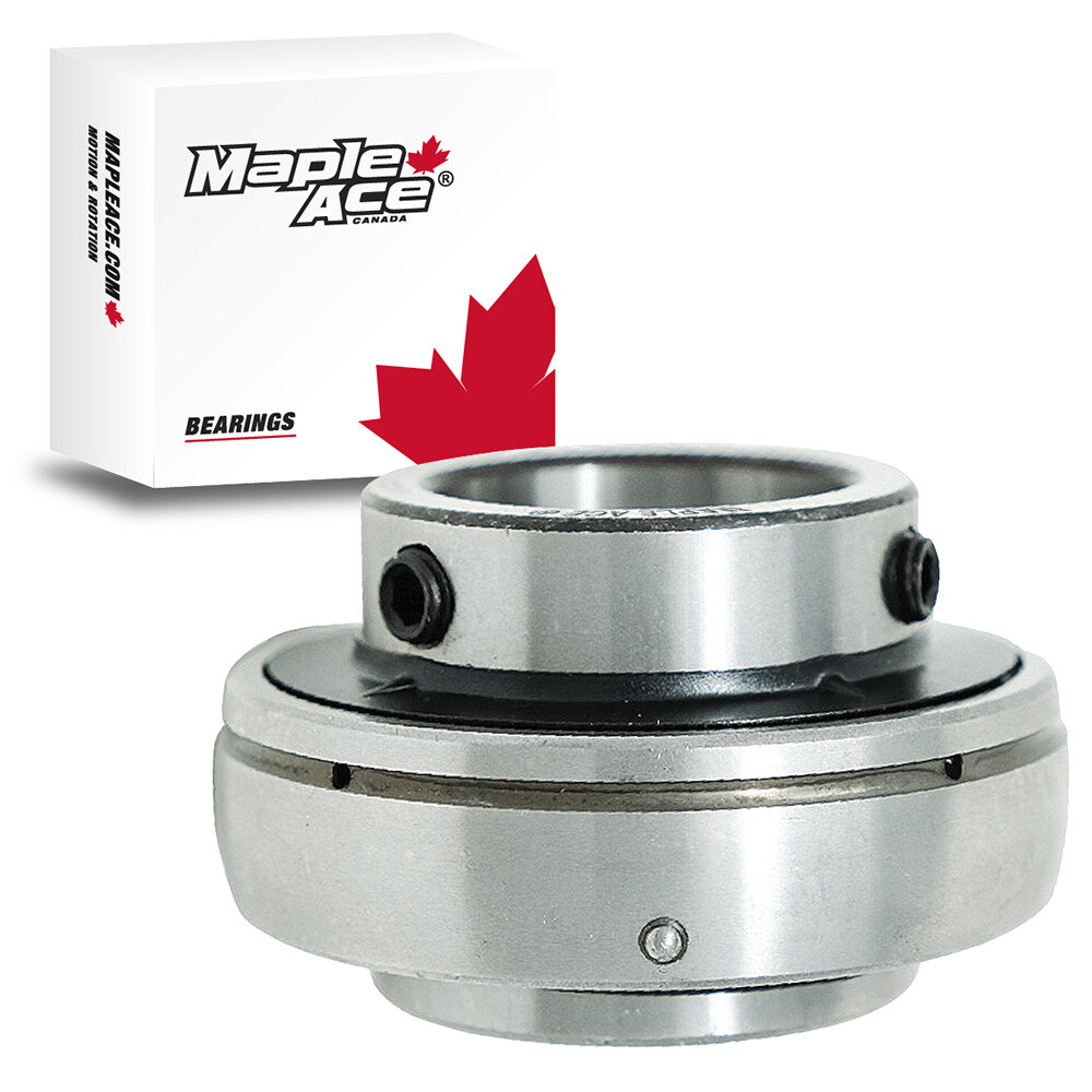 UC207-22 Insert Bearing 1-3/8″ Bore Spherical OD Re-lube w/Set Screws