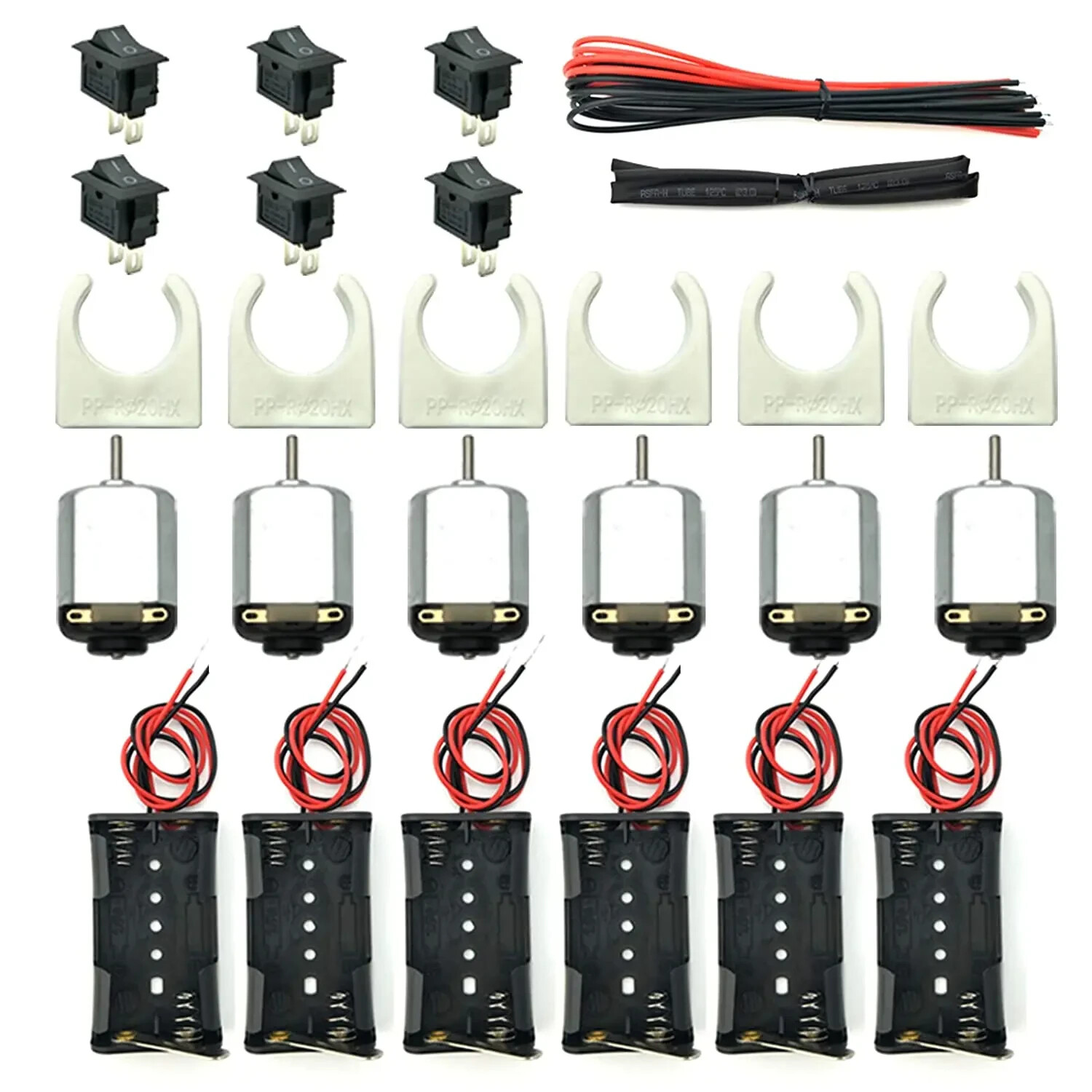 Small DC Motor Mini Electric Hobby Motors 1.5V-3V 24000RPM 6 Set
