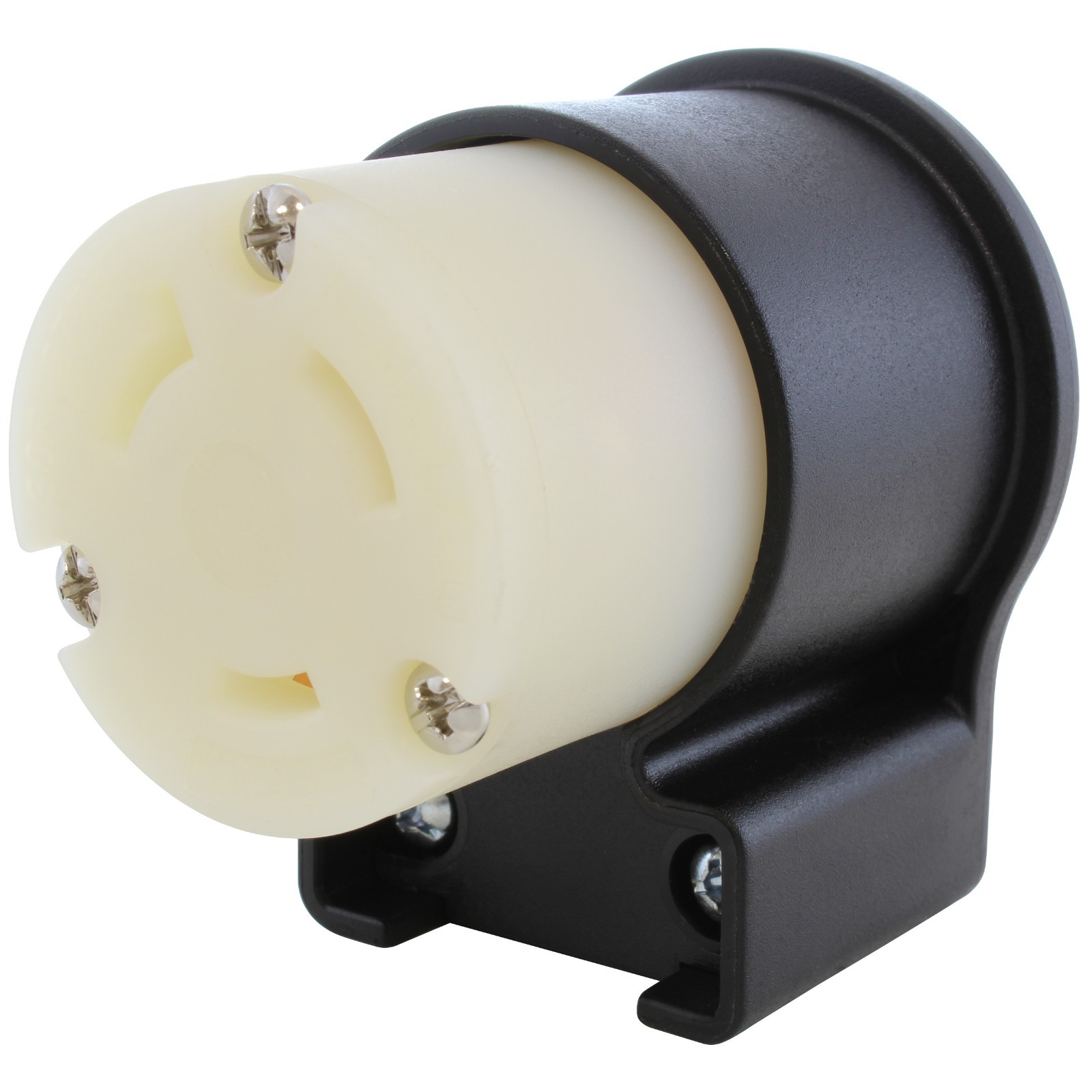 AC WORKS® Right Angle NEMA L7‑30R Connector, 30A 277V Locking Female