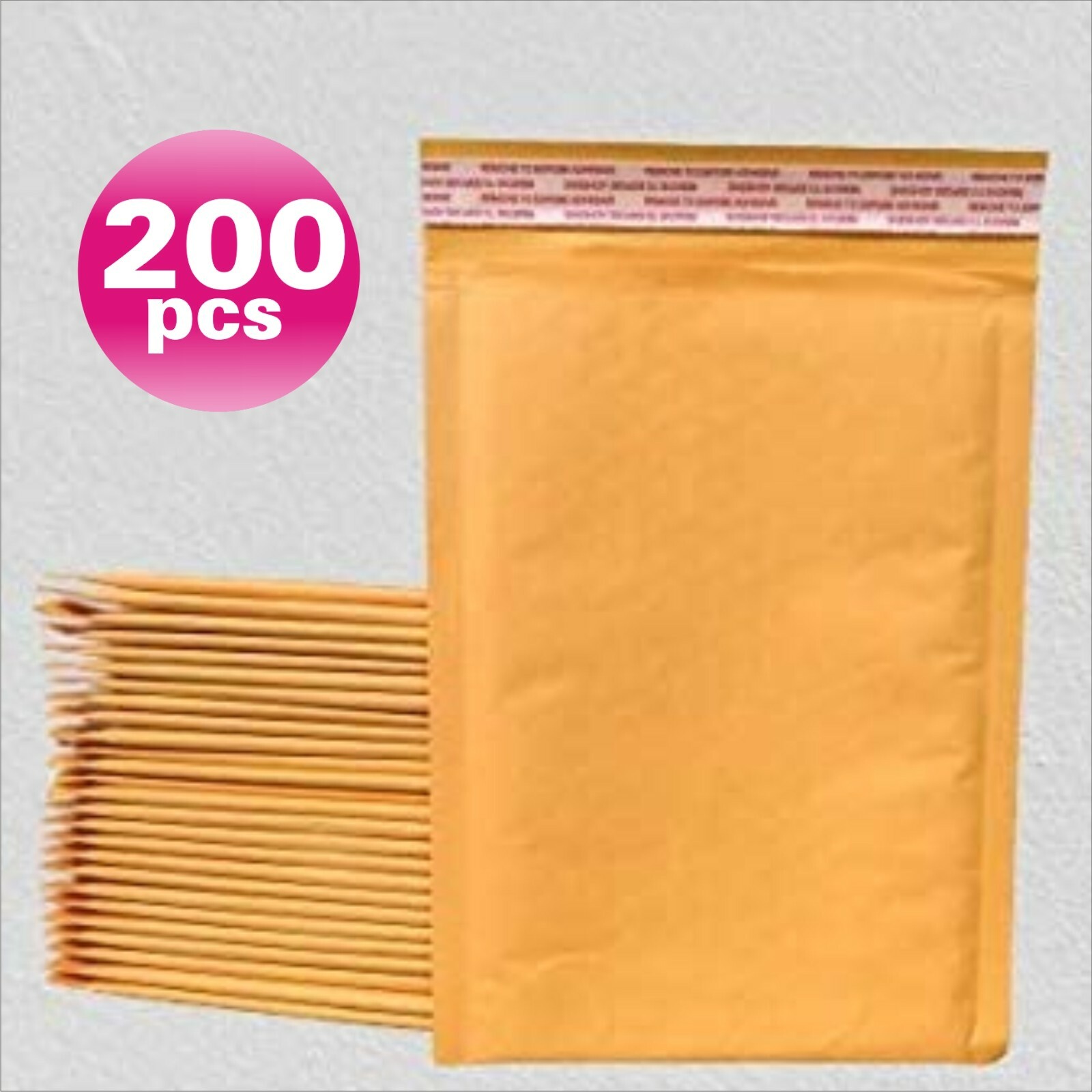 Fantasybuy® 200 #3 Kraft Bubble Padded Envelopes Mailers 8.5 X 13.5
