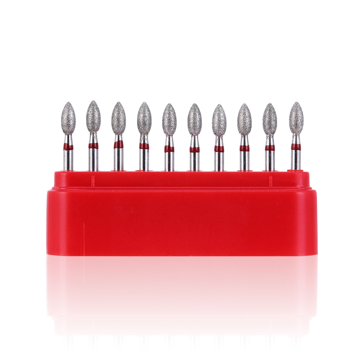 AZDENT Dental Diamond Burs FG Burs Football Shape Fine 379-023F/368-023F Red USA