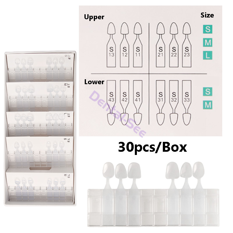 Dental Veneer Mould Kit Composite Resin Light Cure Anterior Teeth Whitening