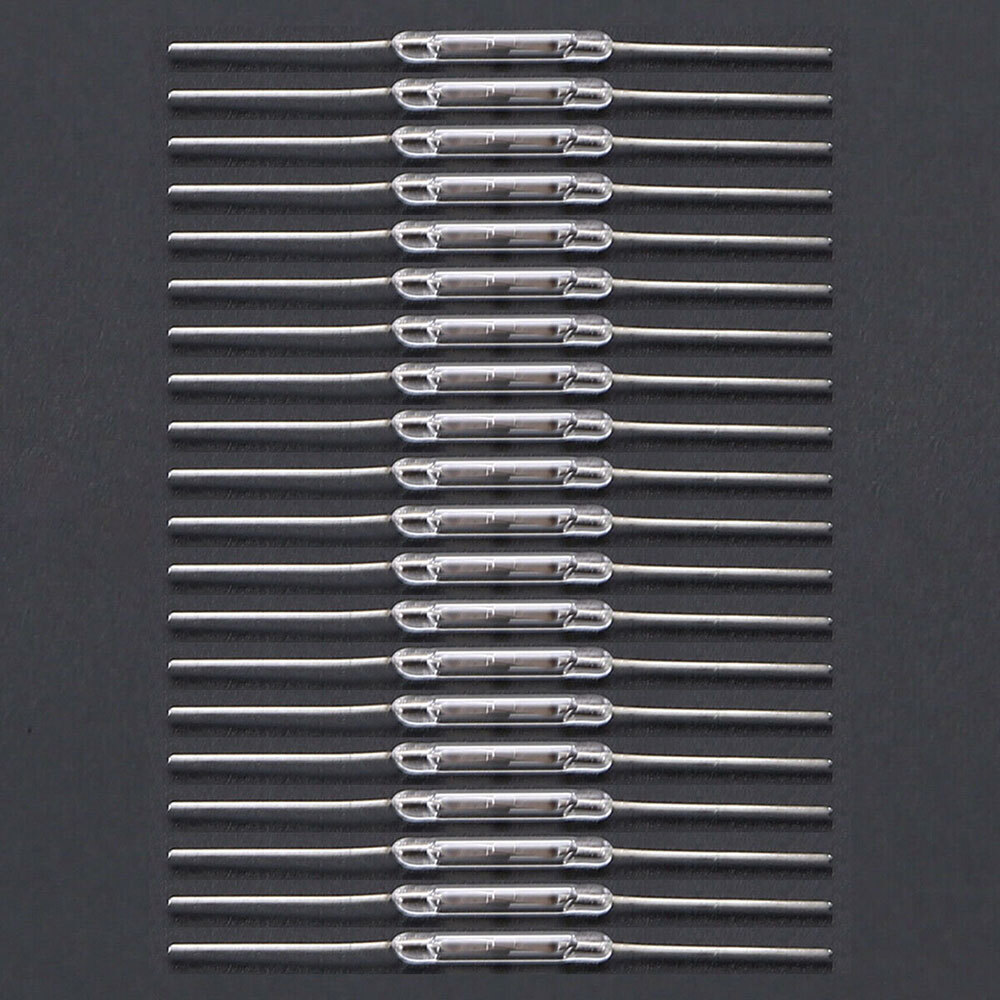 20 X Magnetic Glass Reed Switch 2 x14 mm Normally Open N/O 2-Pin Low Voltage US