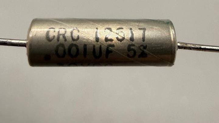 Lot 6 Component Research A12A102JSW 0.001µF 30V Hermetic Film Capacitors 1982