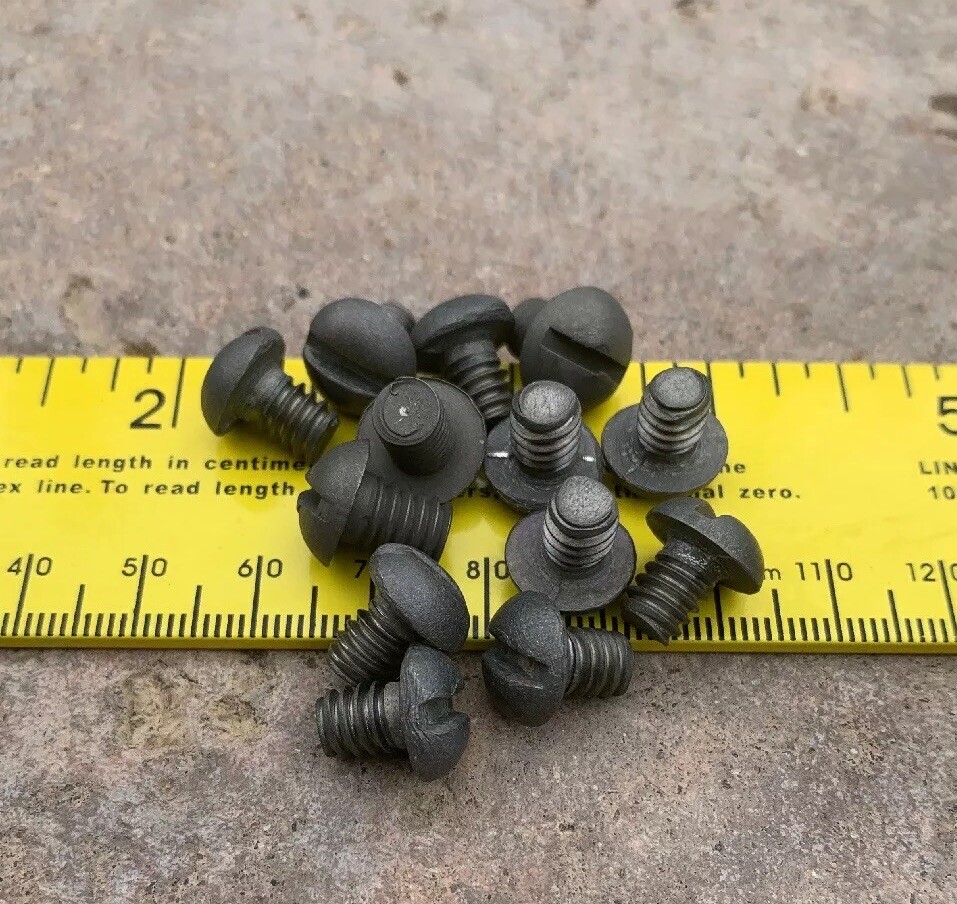 1/4-20 x 5/16” Round Head Slotted Screws, Grade 2 Titanium (pack of 10)