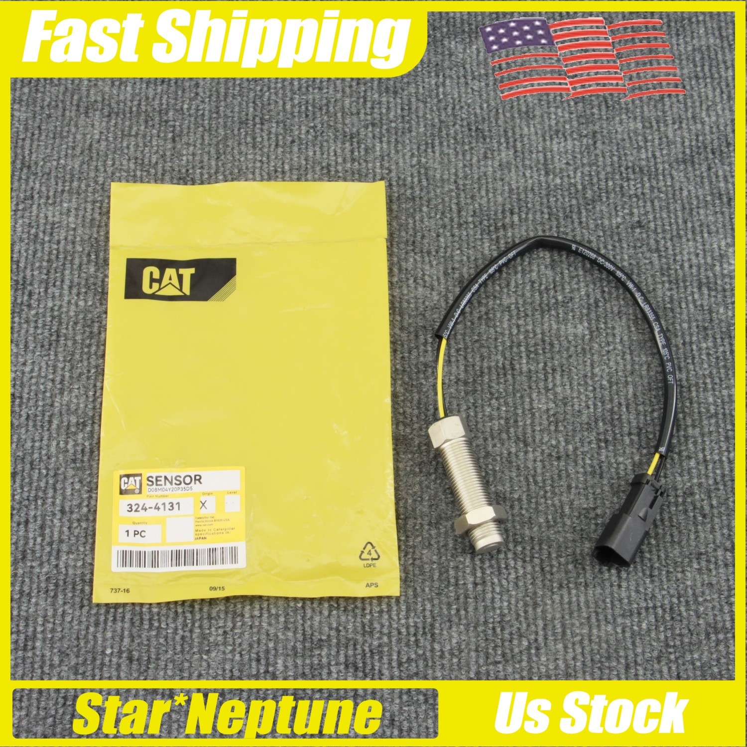 324-4131 For CAT E312/313/315/320 BC/323/325 D2 Excavator Engine Speed Sensor