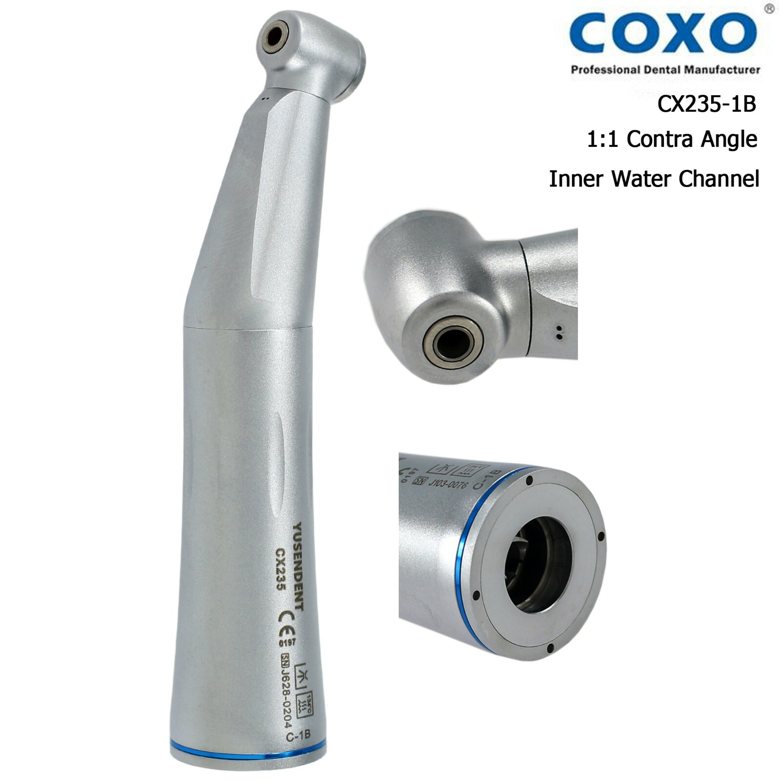 COXO Dental Contra Angle Handpiece Low Speed Inner Water CX235-1B NSK S MAX M25L
