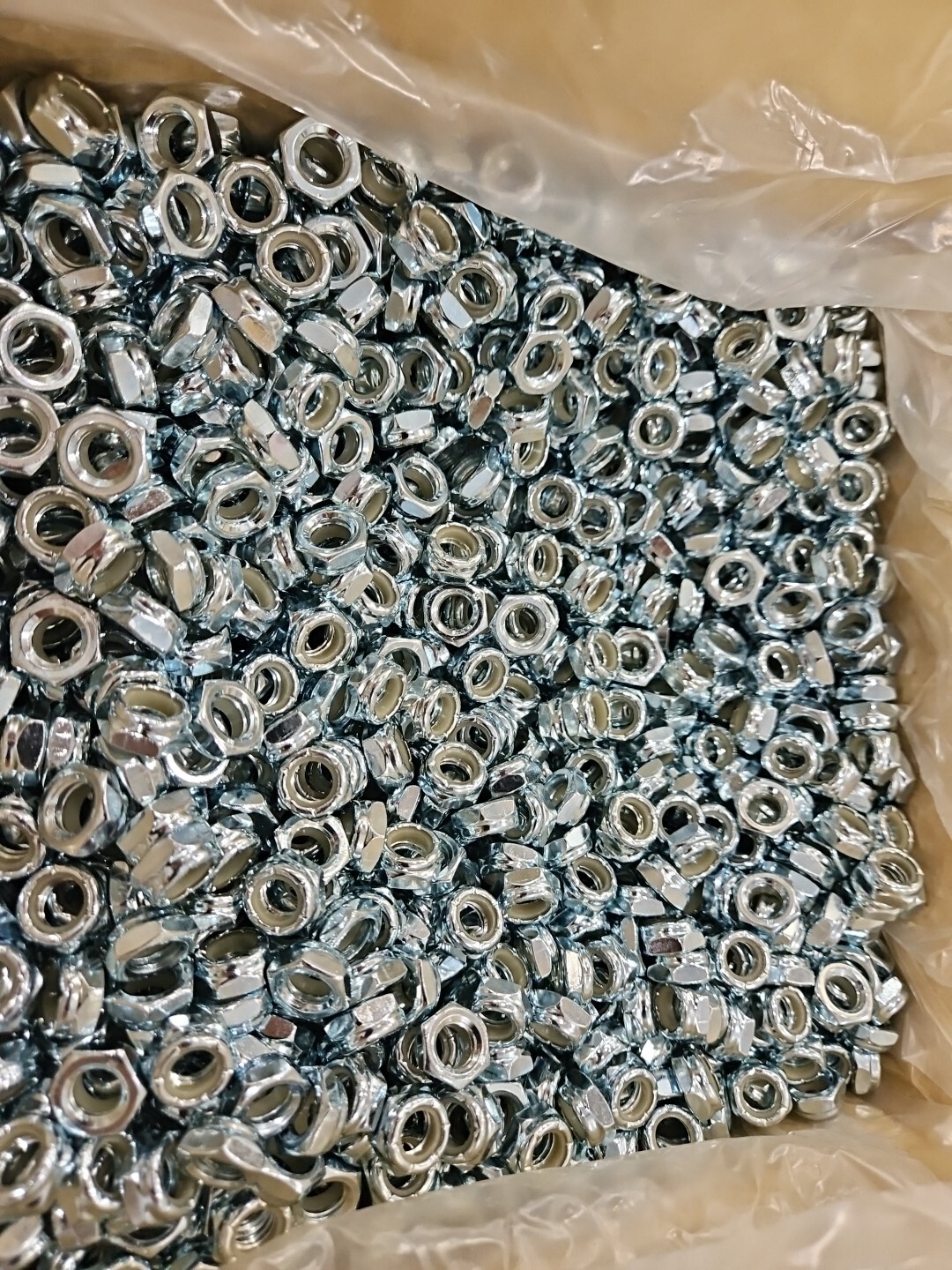 1 POUND (100 PC) 3/8-16 Nylon Insert Lock Nut Thin Jam Half thick NTE 3/8×16