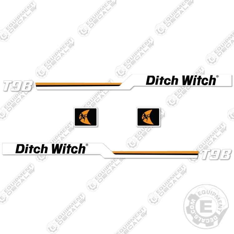 Fits Ditch Witch T9B Decal Kit Trailer – 7 YEAR OUTDOOR 3M VINYL!