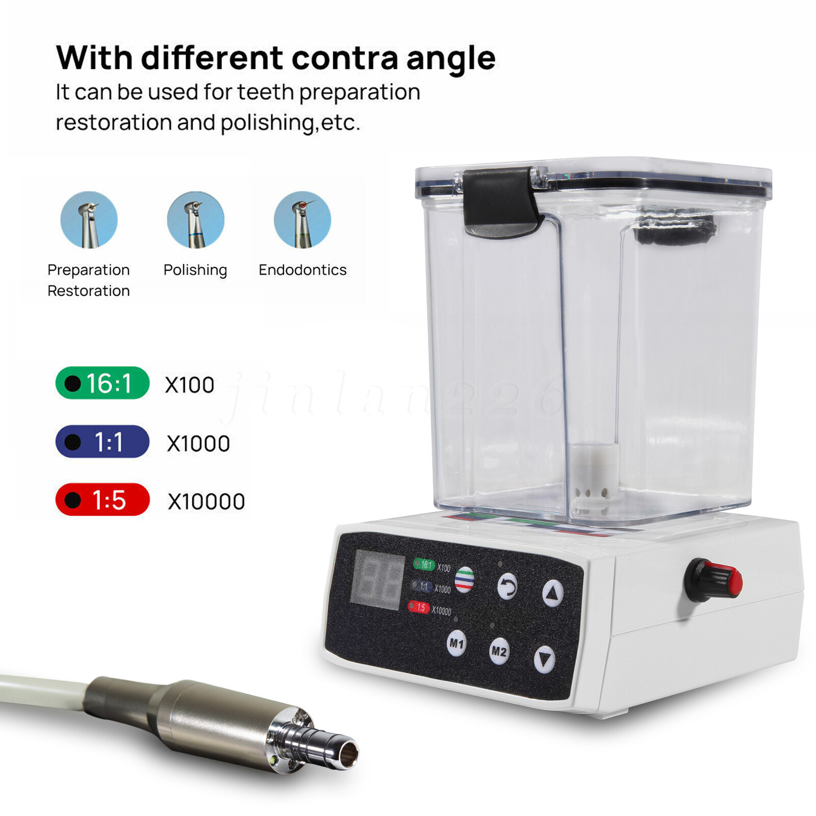 Brushless Dental Practice Electric MicroMotor/1:5 1:1 16:1 Fiber Optic Handpiece