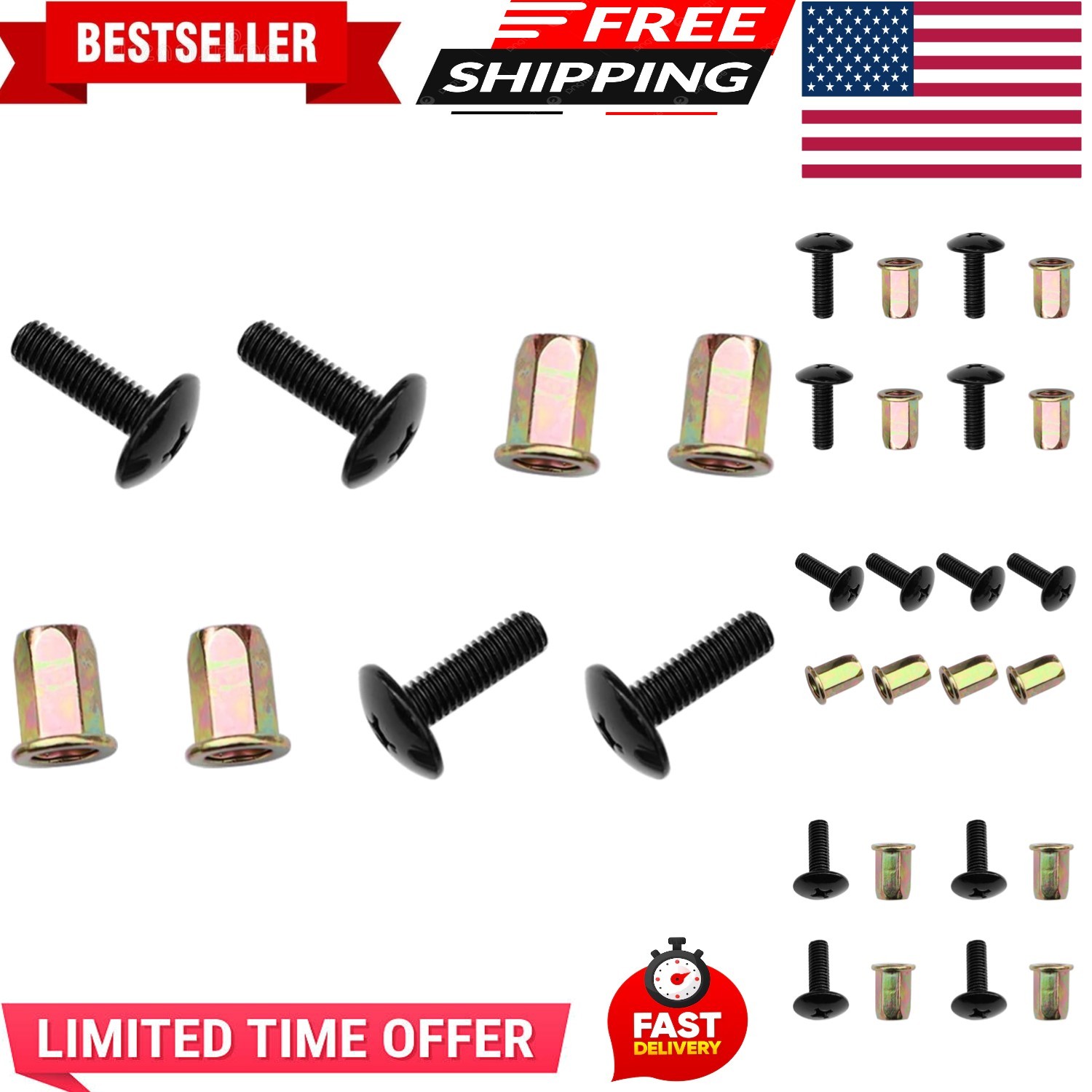 4PCS Tailgate Cover Cap Screw Bolts Compatible with 2007-2014 Sierra Silverad…