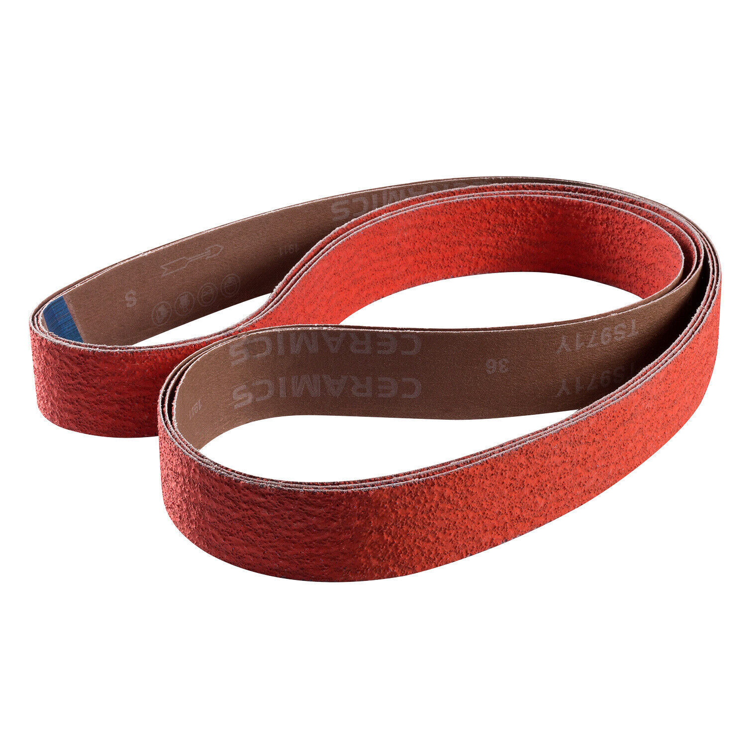6 PACK 2″ x 72″ Premium Metal Grinding Ceramic Sanding Belts for Metal 80 Grit