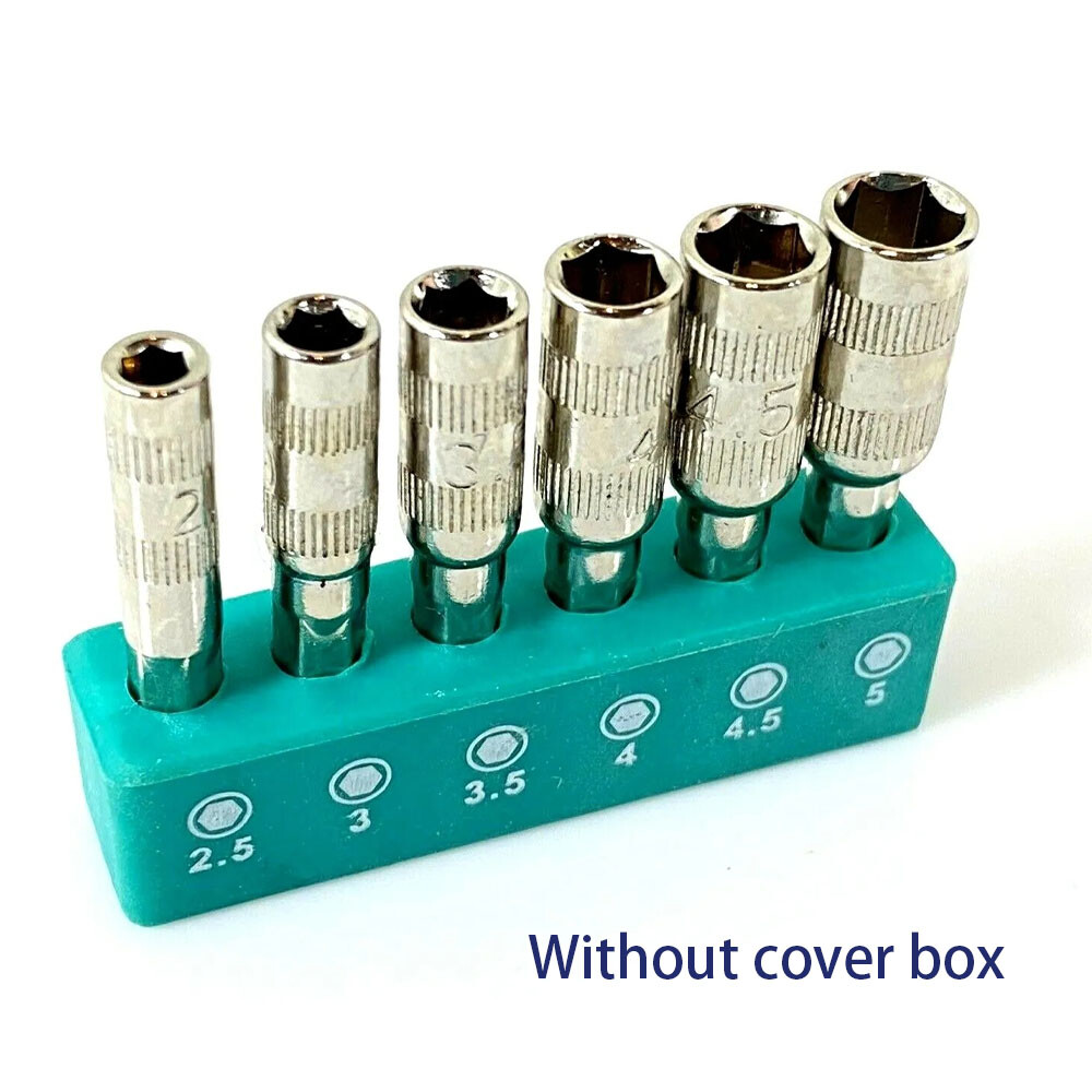 12PCS 6 in 1 H4 Hexagon Shank 6 Points Hex Socket 2.5mm 3mm 3.5mm 4mm 4.5mm 5mm