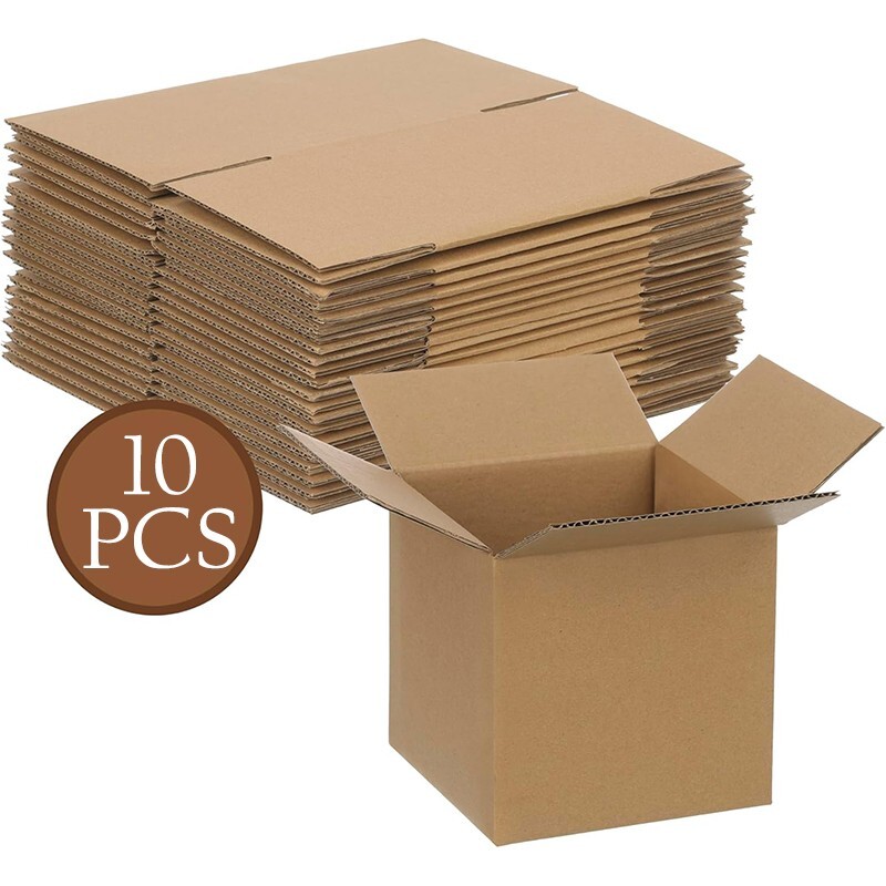 5x5x5 inches 10/20 corrugated cardboard packaging shipping mailing moving carton