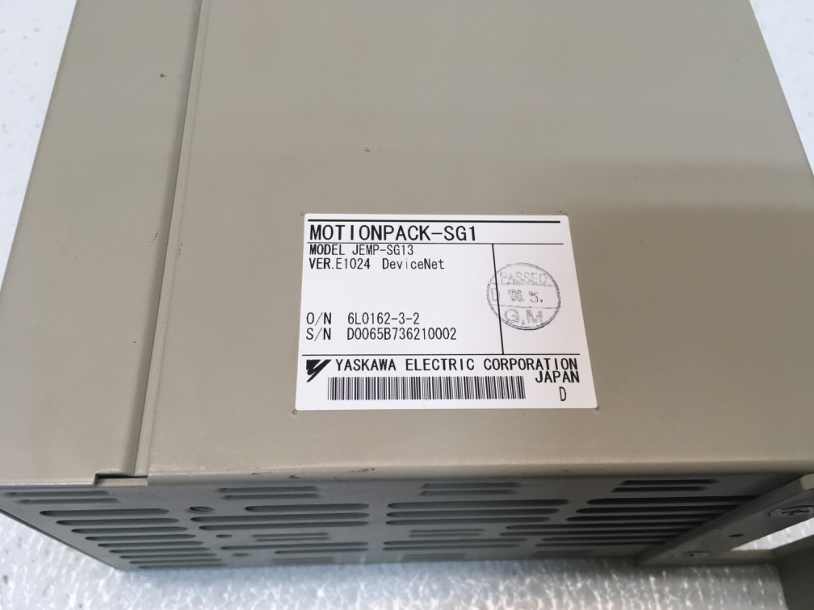 Yaskawa JEMP-SG13 MotionPack-SG1 Controller Unit (KB)