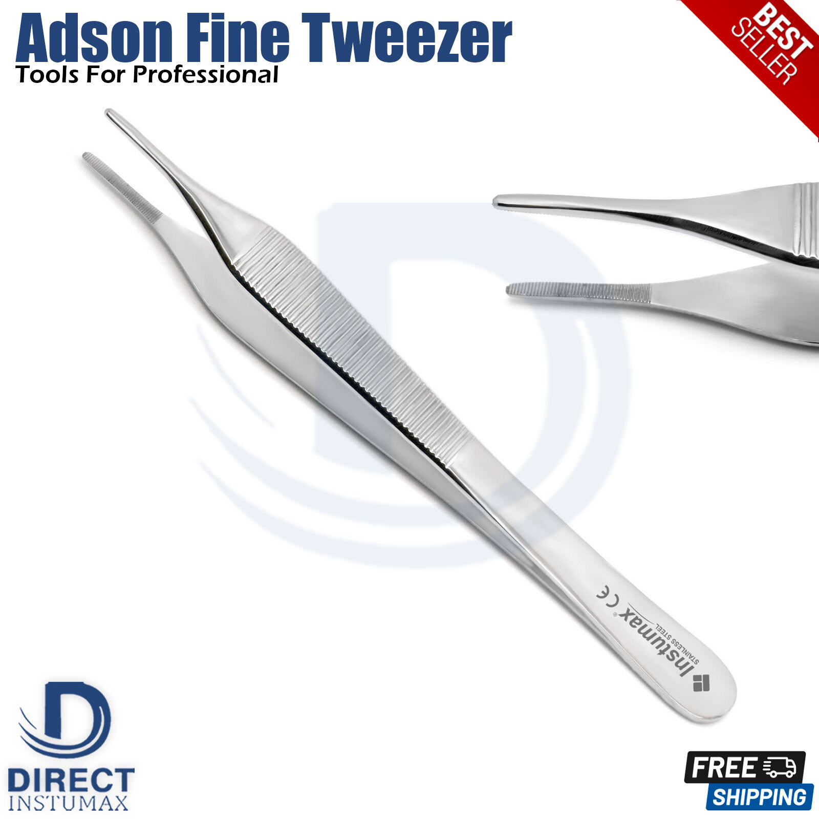 Anti-Rust Forceps Dental Tweezers for Soft Tissue, Medical & Surgical Labor Use