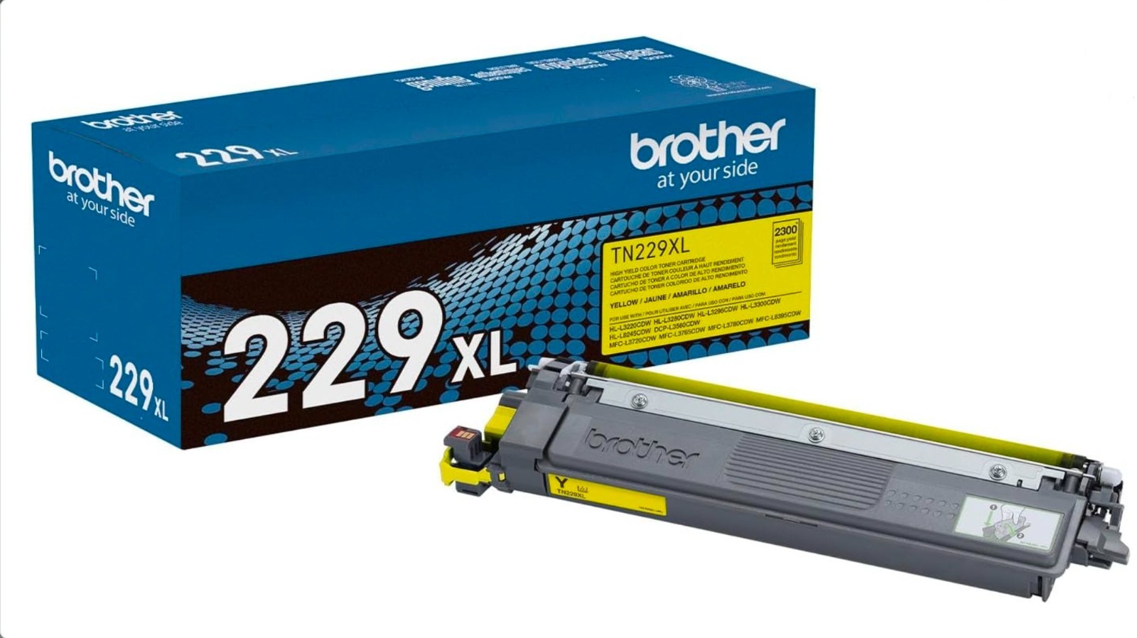 Genuine Brother TN229XL High Yield Toner Set Black Cyan Magenta Yellow OEM New