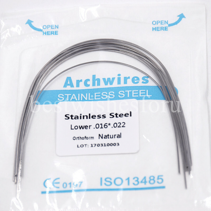 Dental Orthodontic Stainless Steel Arch Wire Rectangular Square/Ovoid/Natural
