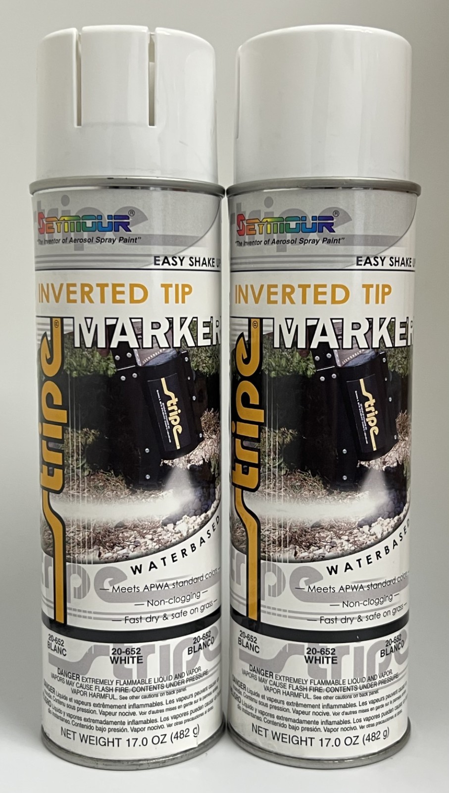 2 PACK – Seymour – 20-652 – Inverted White Marking Paint, 17 Oz