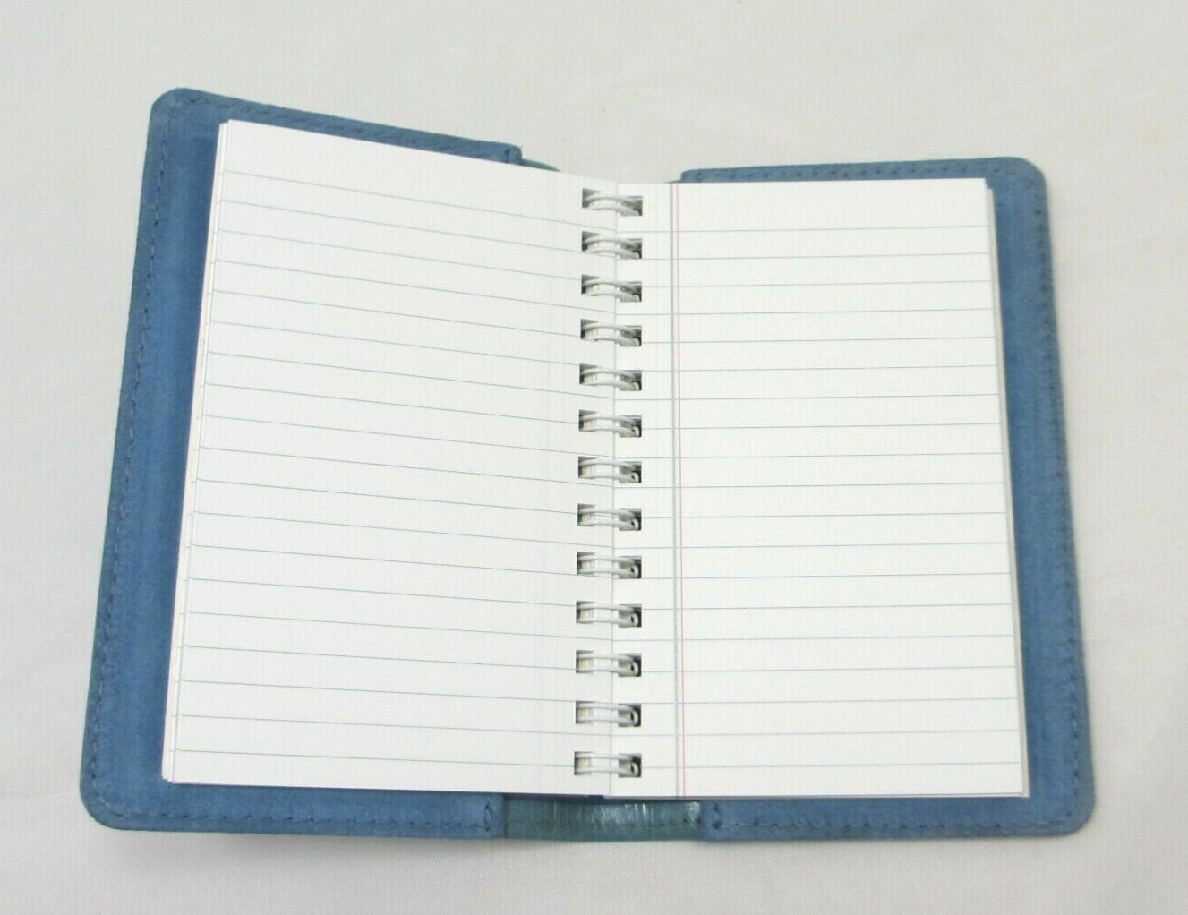 Graphic Image 5″ Refillable Notebook Leather Cover 134 Pages Spiral Insert Blue