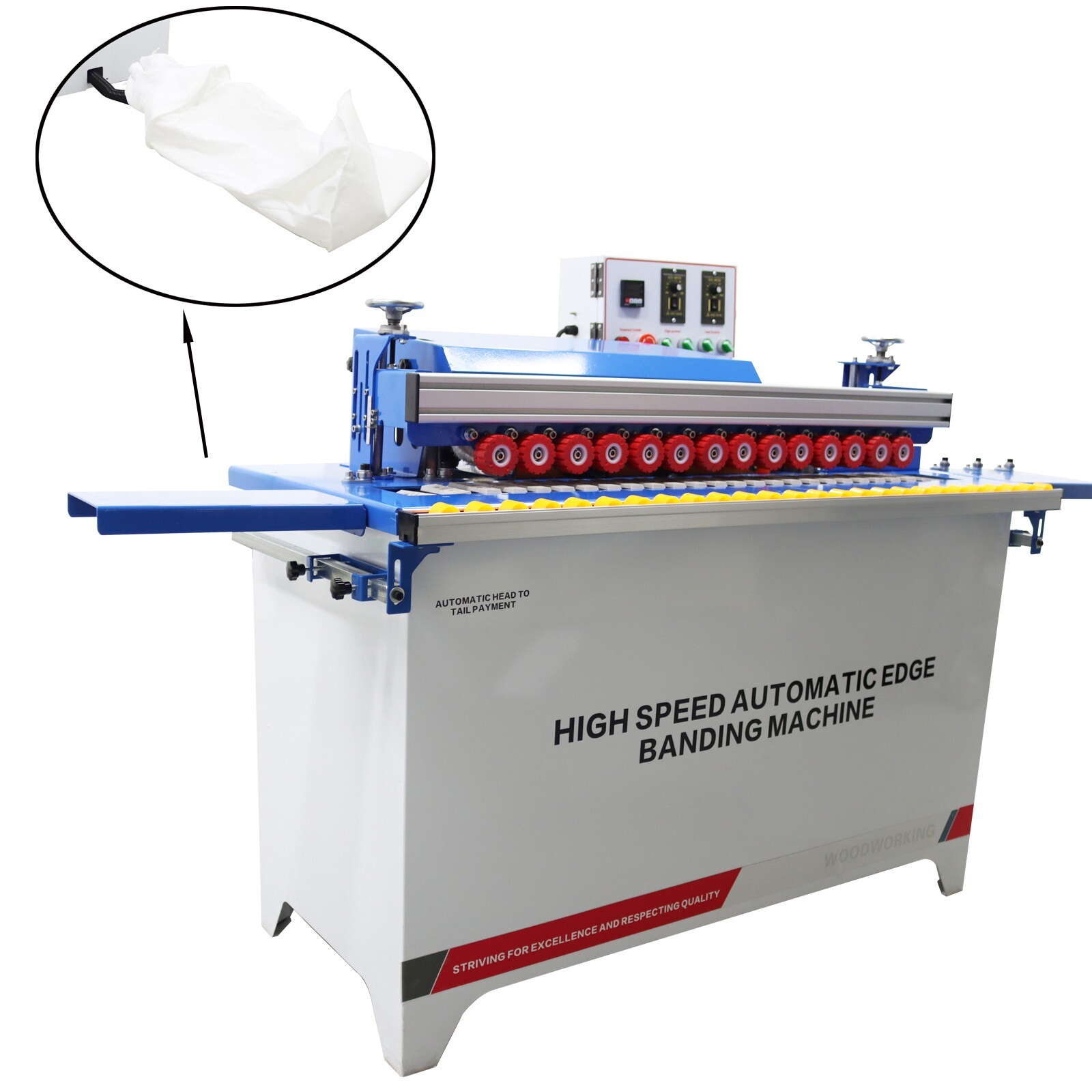 Automatic Straight Line Edge Sealing Banding Machine Automatic Strip Breaking