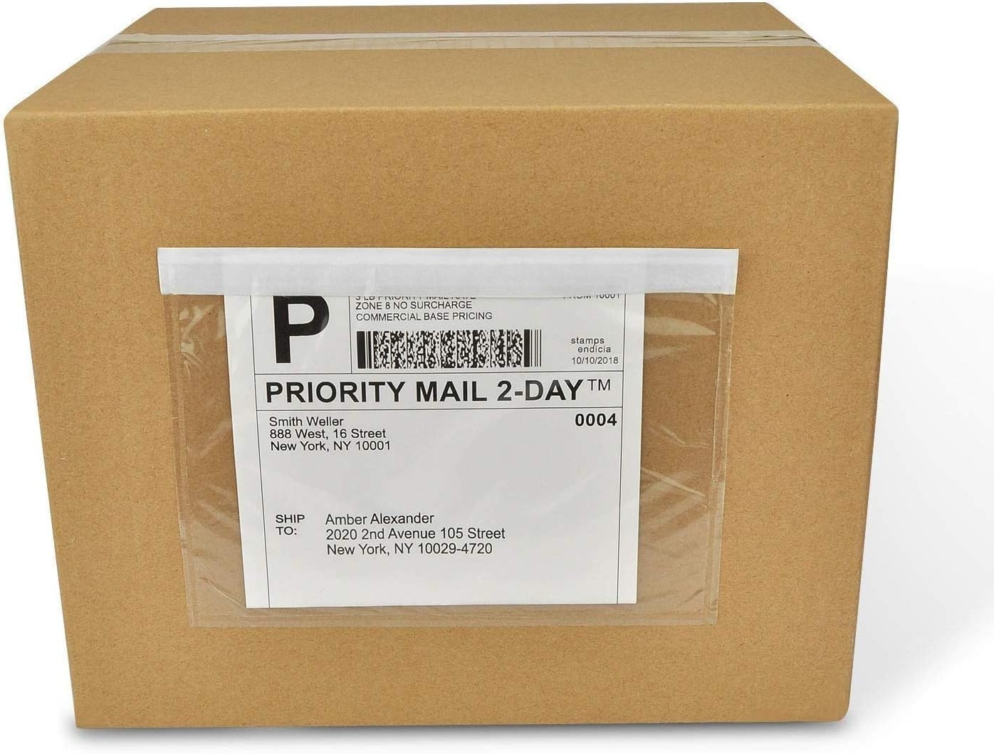 Shipping Label Sleeves Clear Self-Adhesive Packing Slip Pouches Envelope