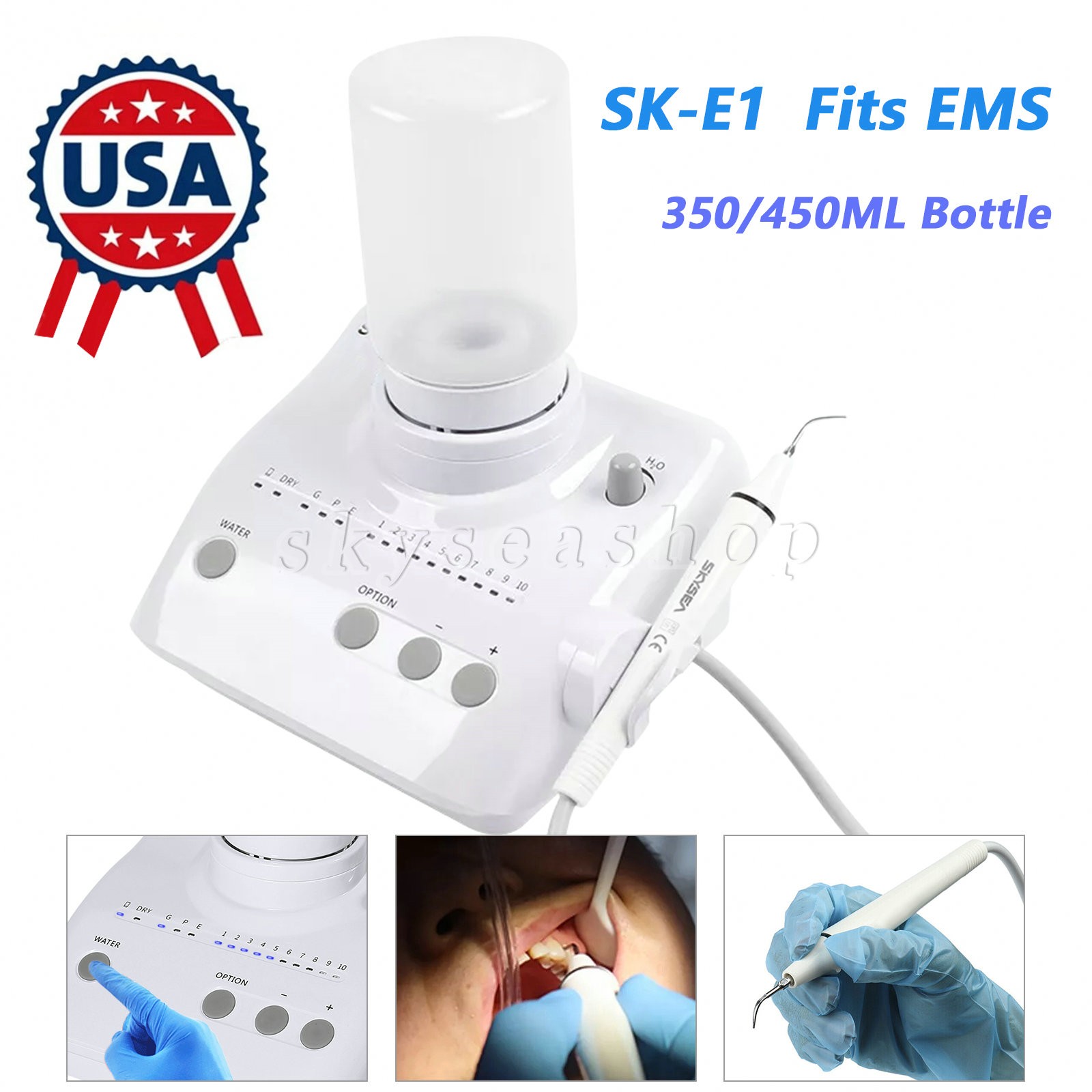 For Cavitron Dental Scaler Unit 2 Bottles Teeth Cleaning Unit For EMS SKYSEA