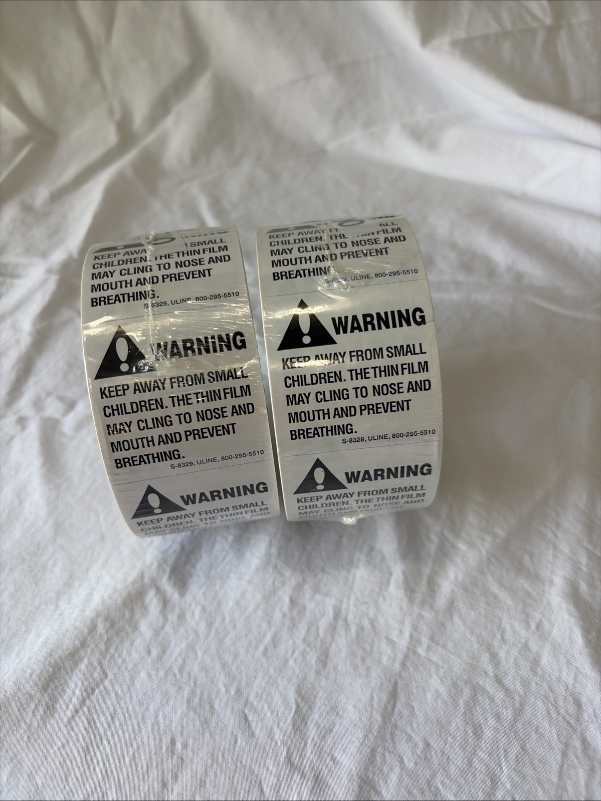ULINE SUFFOCATION WARNING Labels/Stickers 2×2 FBA Approved – (2) Rolls of 500