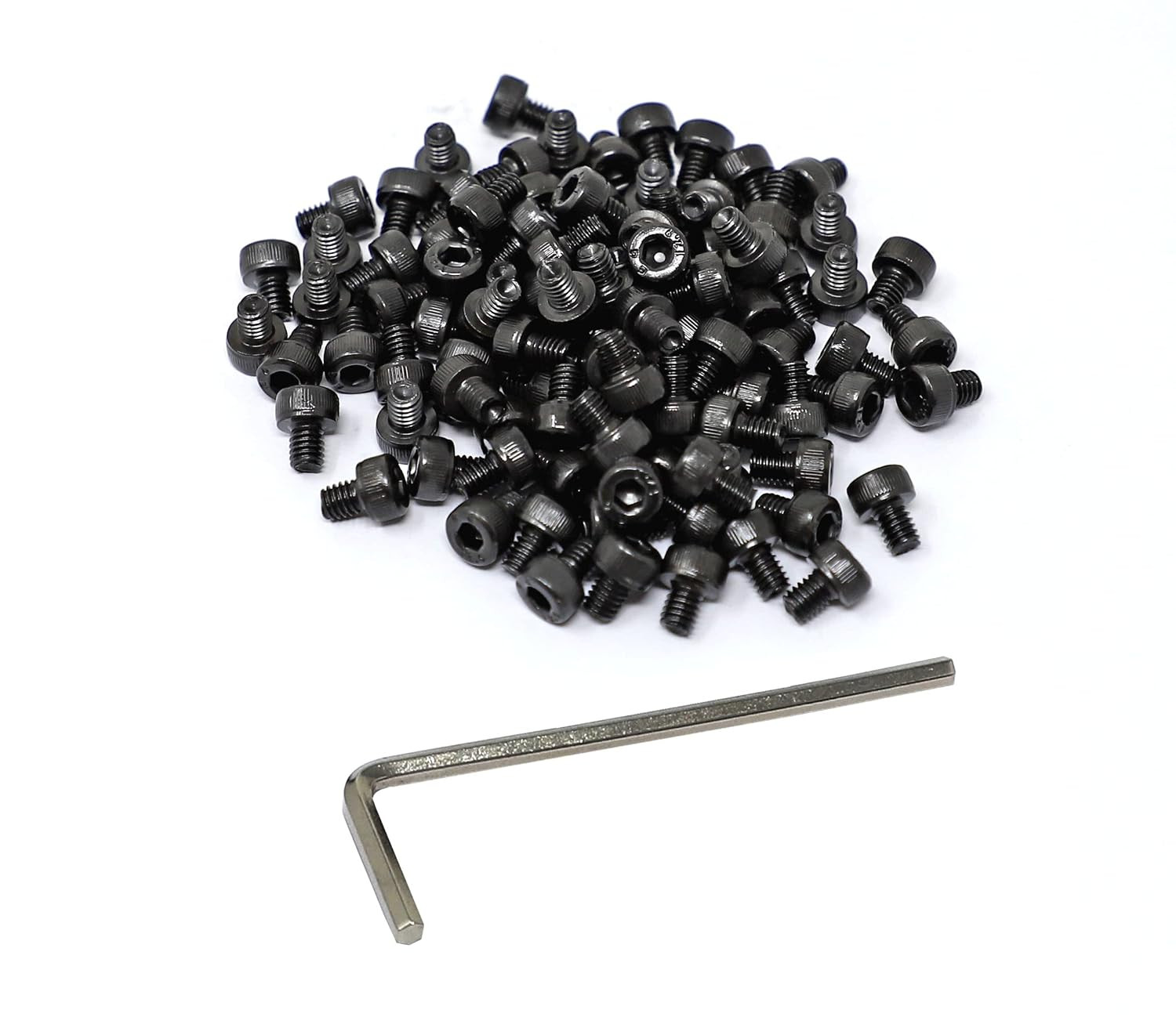Iexcell 100 Pcs M4 X 5 Thread Pitch 0.7 Mm Alloy Steel 12.9 Grade Hex Socket He