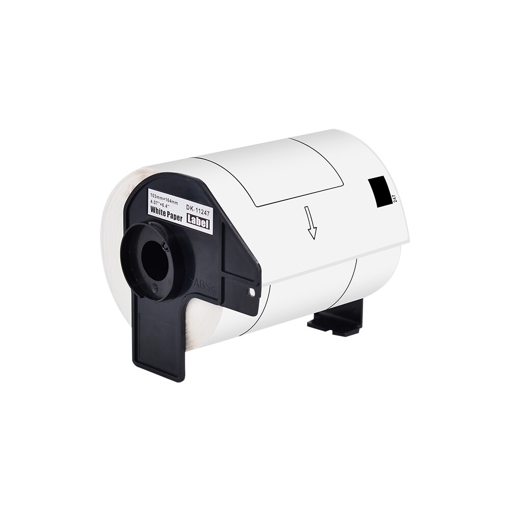 1Roll 4.07″x6.4″ Large White Paper Shipping Labels DK-1247 for Brother QL-1050N