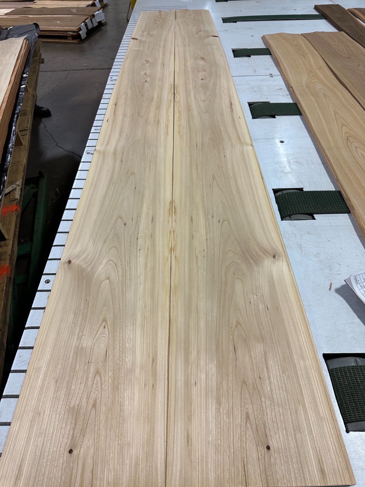 Red Elm Raw Wood Veneer 2 sheets 113” x 10” 234O