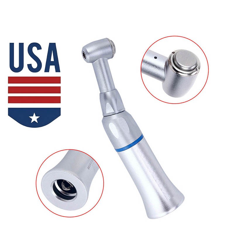 3PCS Dental Slow Low Speed Handpiece Contra Angle Push Button E-type