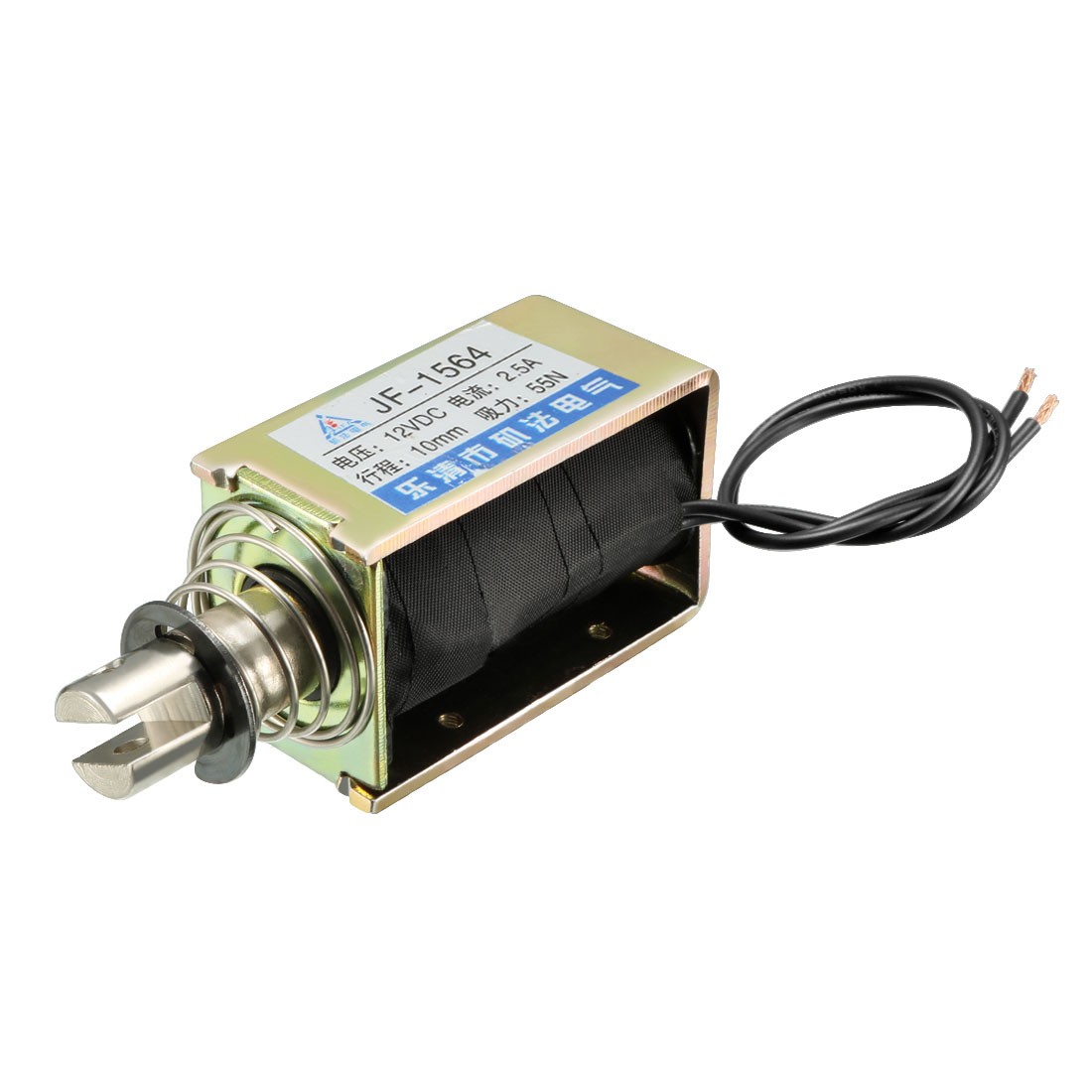 DC 12V 2.5A 55N Push Pull Type Open Frame Linear Solenoid Electromagnet Factory