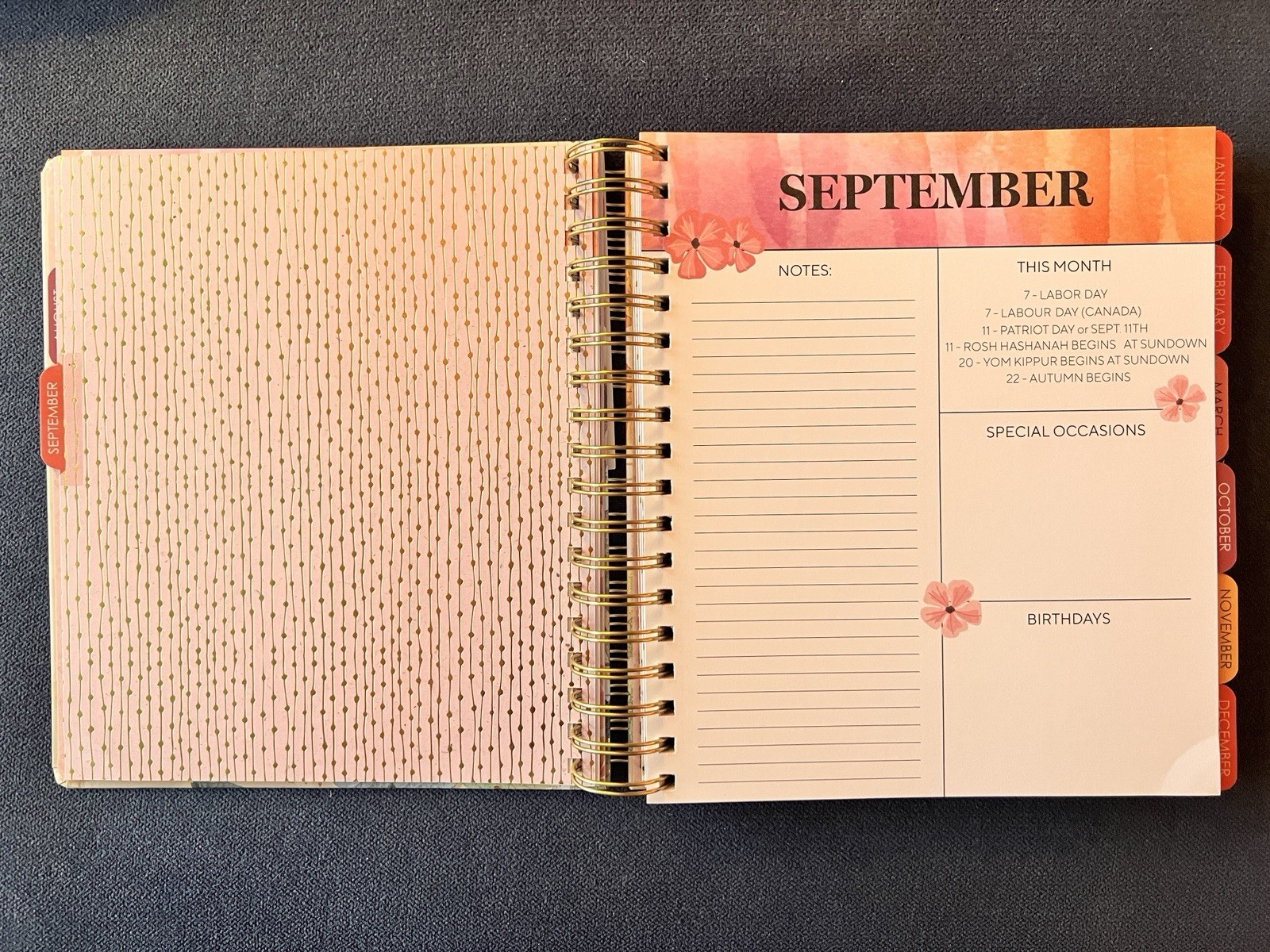 17 Month 2026-2027 Planner Scripture Weekly Planning Rose Flower Proverbs 16:3