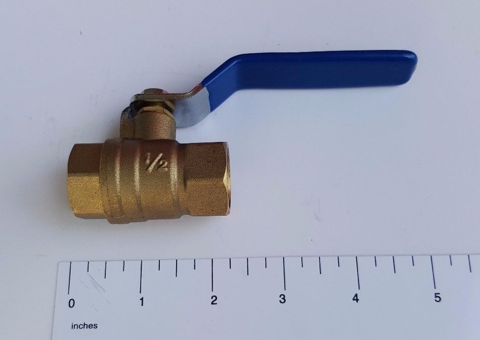 10 Pcs. 1/2″ Female Ball Valve, NPT Threaded Ball Valve, 1/4 Turn, 600 WOG